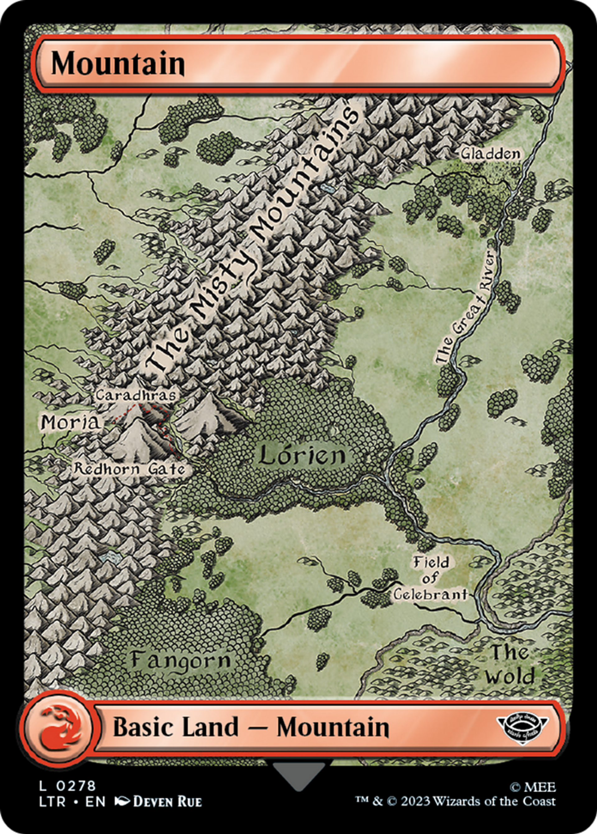 Mountain — The Lord of the Rings: Tales of Middle-earth — Magic: The Gathering
