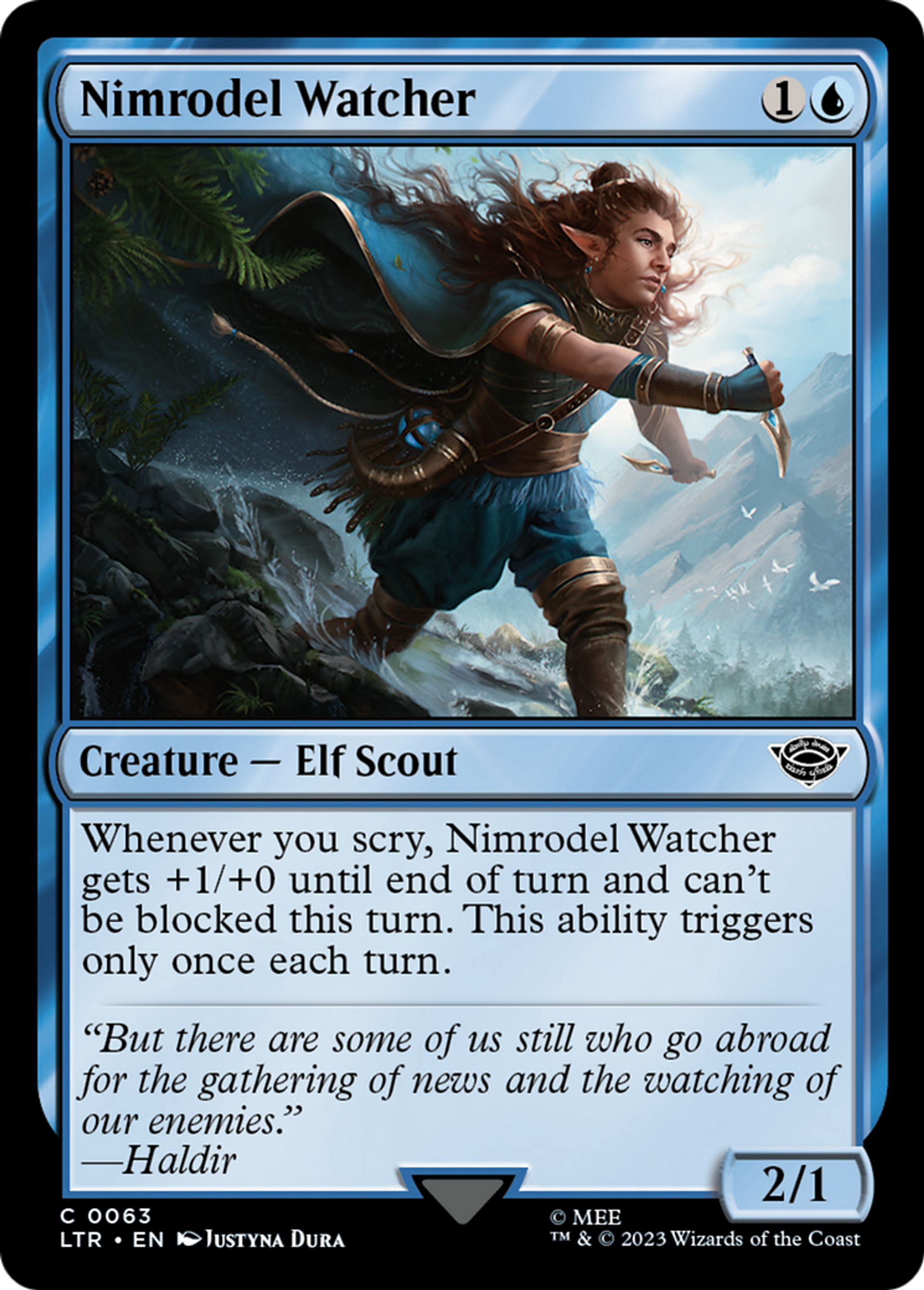 Nimrodel Watcher — The Lord of the Rings: Tales of Middle-earth — Magic: The Gathering