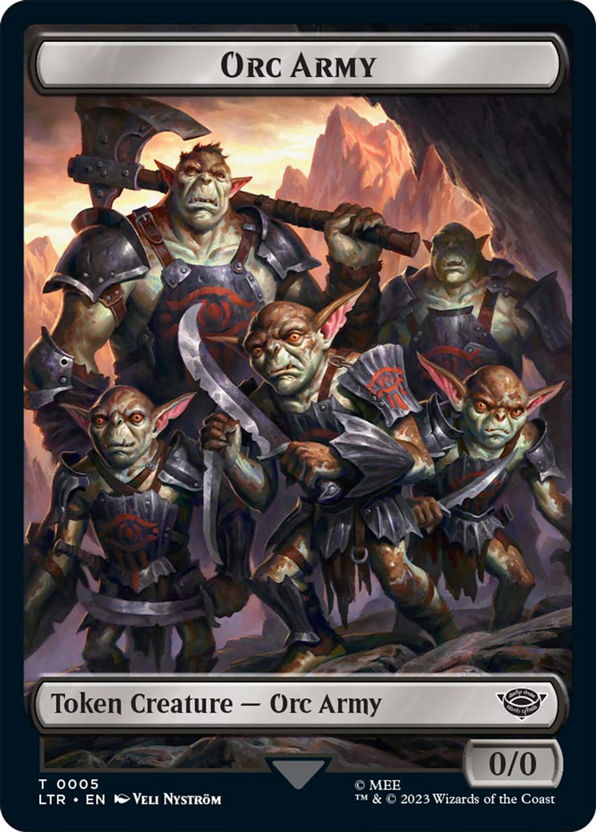 Orc Army — The Lord of the Rings: Tales of Middle-earth — Magic: The Gathering