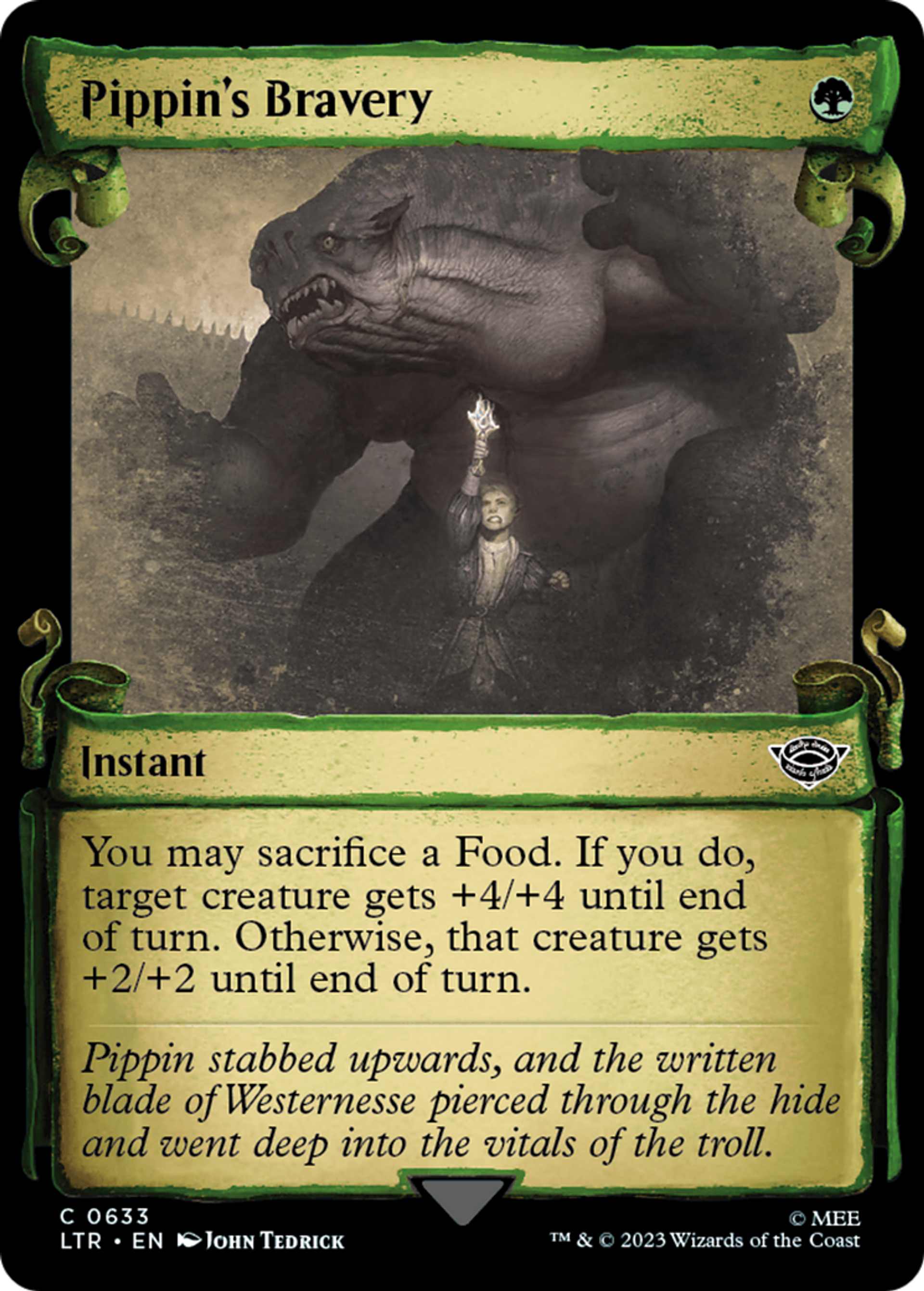 Pippin's Bravery — The Lord of the Rings: Tales of Middle-earth — Magic: The Gathering