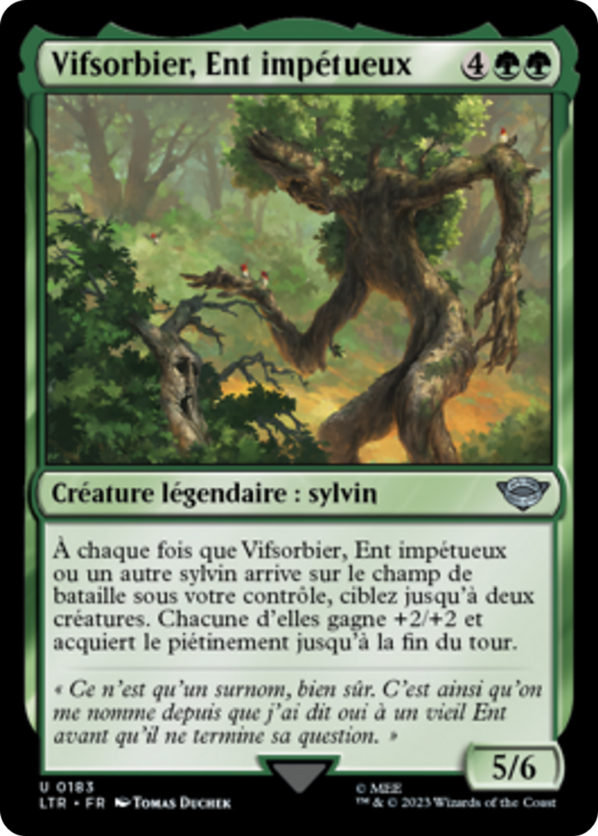Vifsorbier, Ent impétueux — The Lord of the Rings: Tales of Middle-earth — Magic: The Gathering
