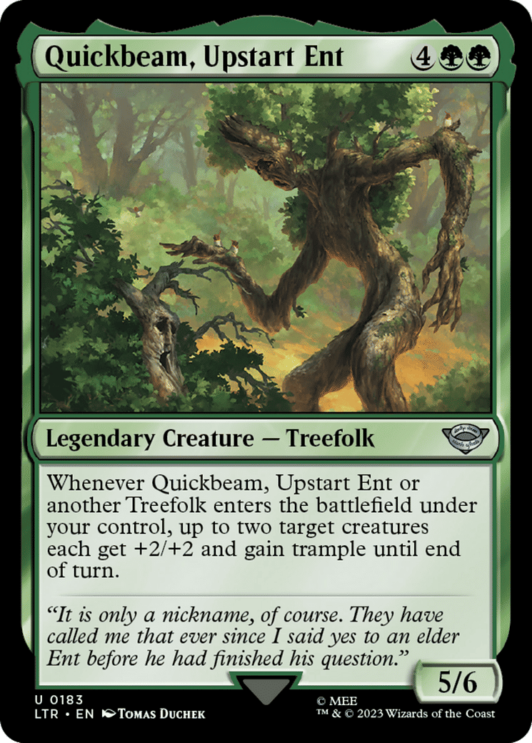 Quickbeam, Upstart Ent — The Lord of the Rings: Tales of Middle-earth — Magic: The Gathering