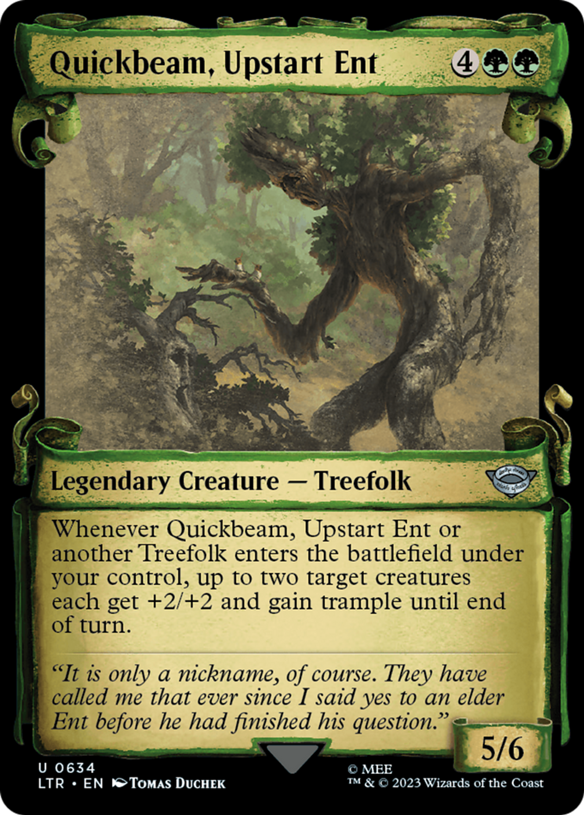 Quickbeam, Upstart Ent — The Lord of the Rings: Tales of Middle-earth — Magic: The Gathering