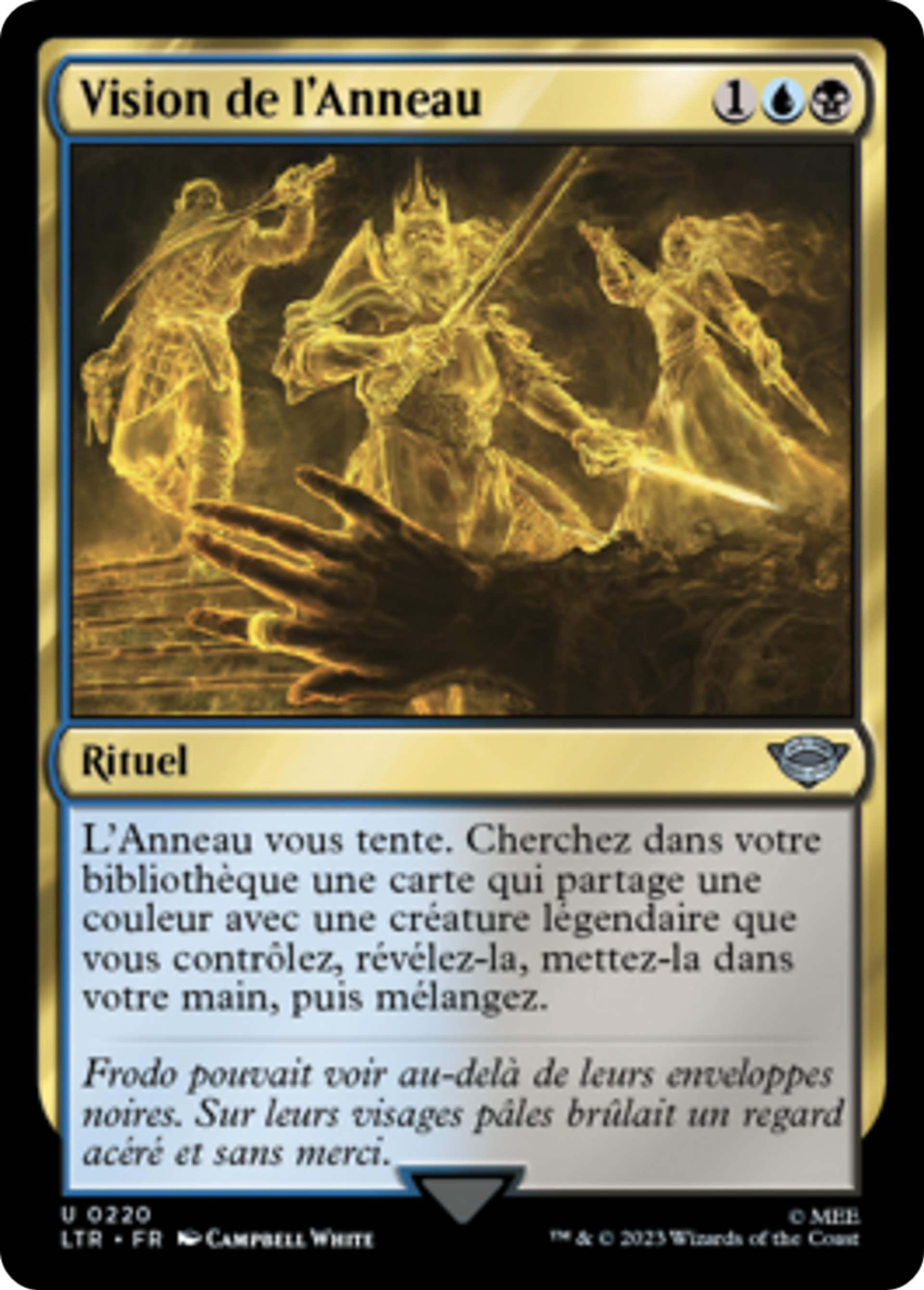 Vision de l'Anneau — The Lord of the Rings: Tales of Middle-earth — Magic: The Gathering