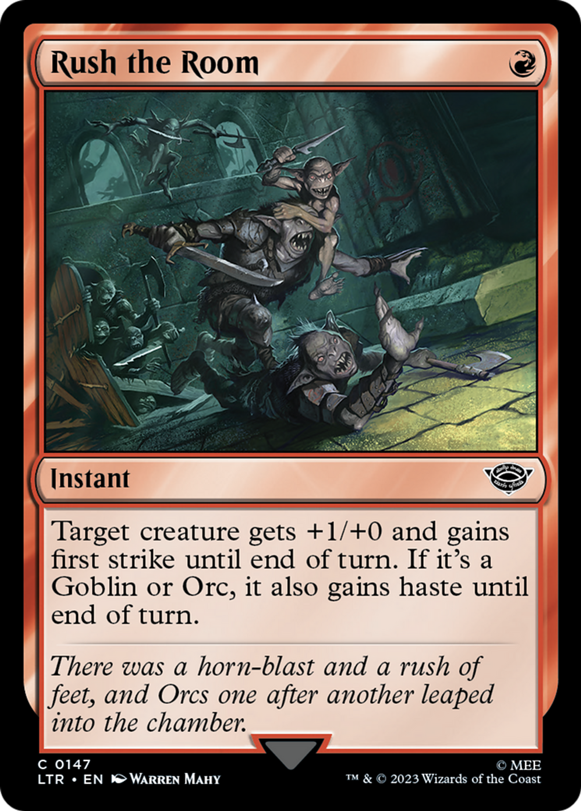 Ruée dans la pièce — The Lord of the Rings: Tales of Middle-earth — Magic: The Gathering