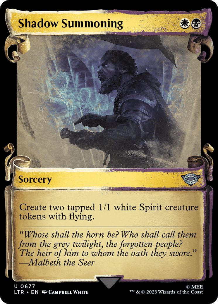 Shadow Summoning — The Lord of the Rings: Tales of Middle-earth — Magic: The Gathering