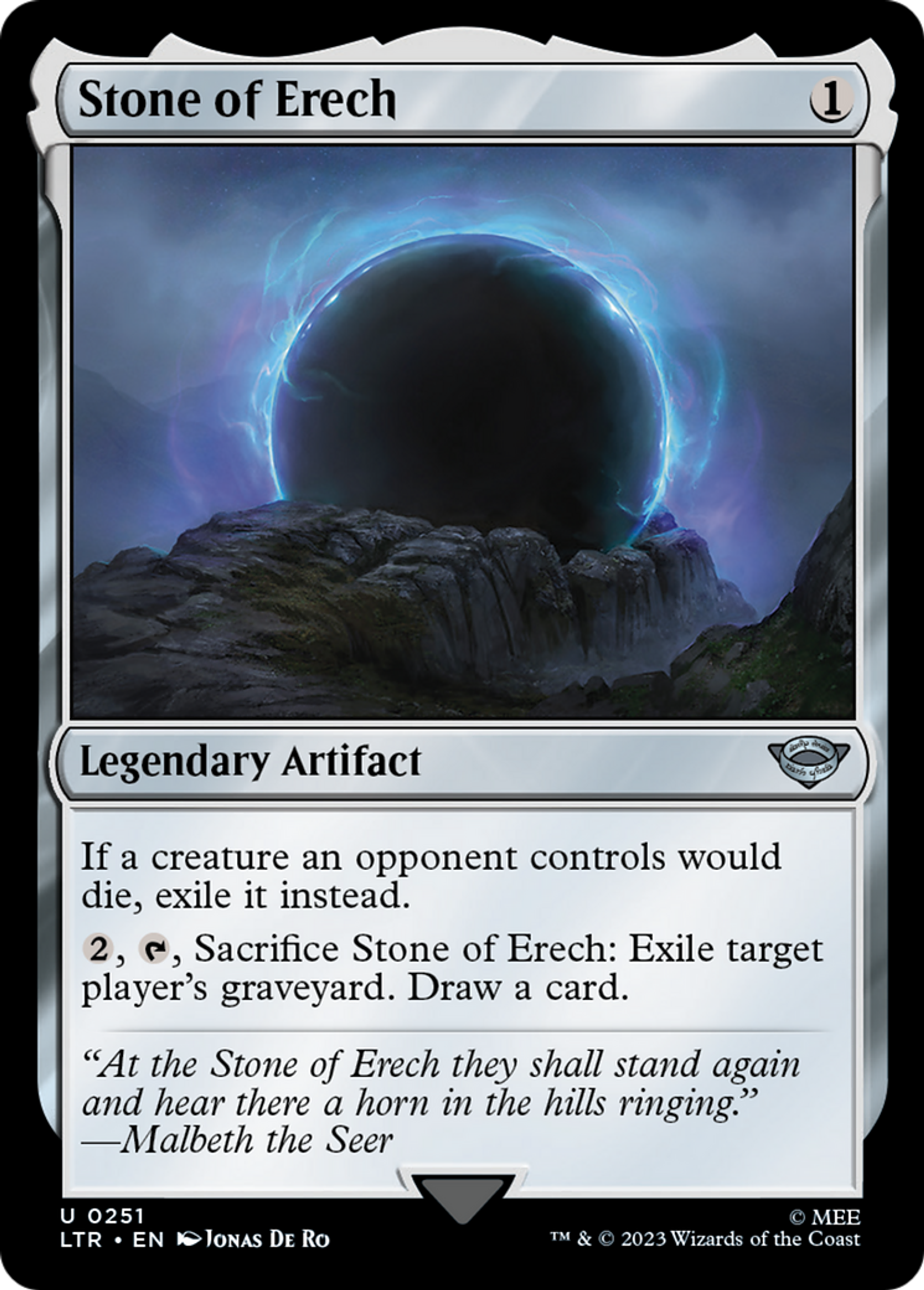Stone of Erech — The Lord of the Rings: Tales of Middle-earth — Magic: The Gathering