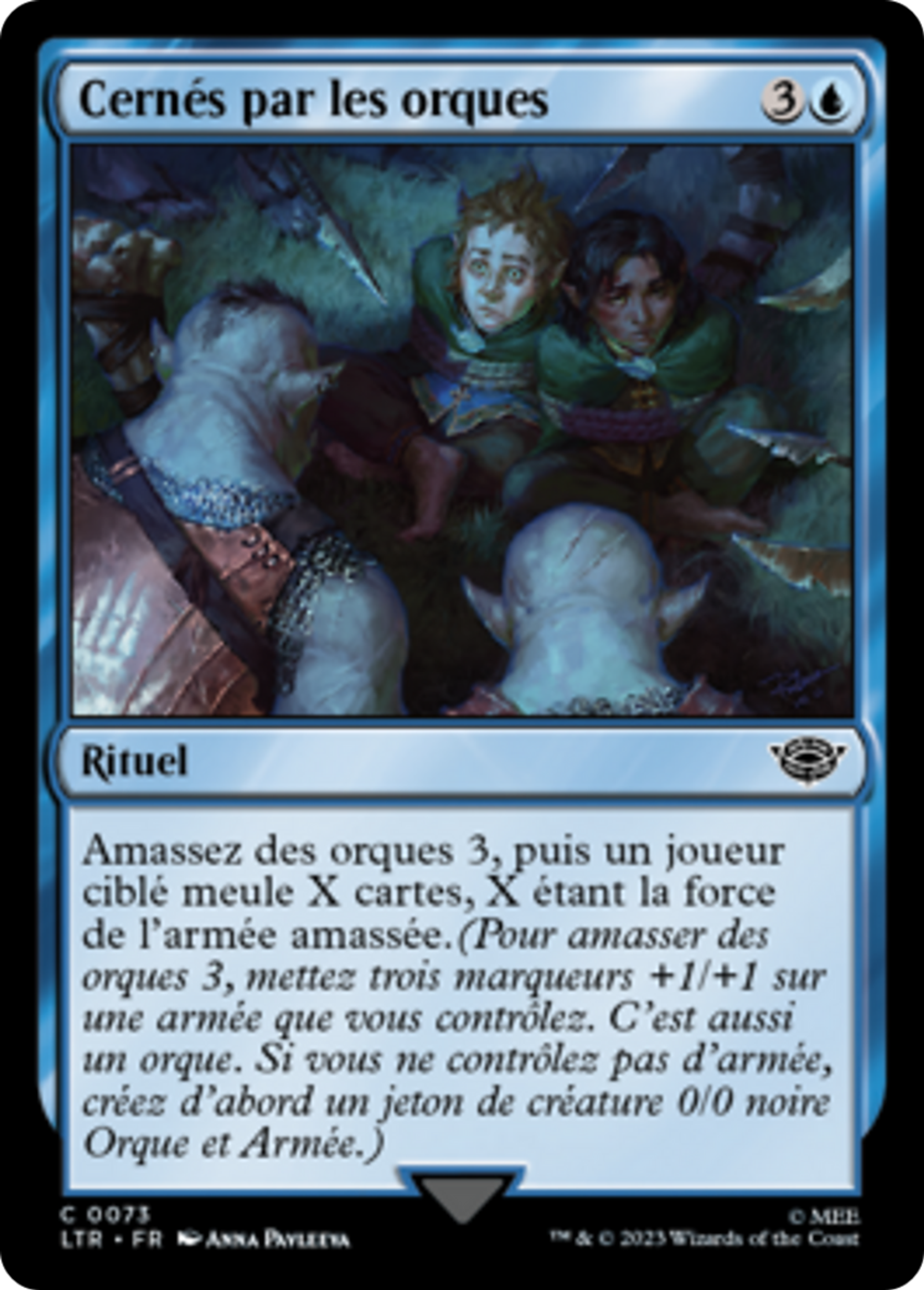 Cernés par les orques — The Lord of the Rings: Tales of Middle-earth — Magic: The Gathering