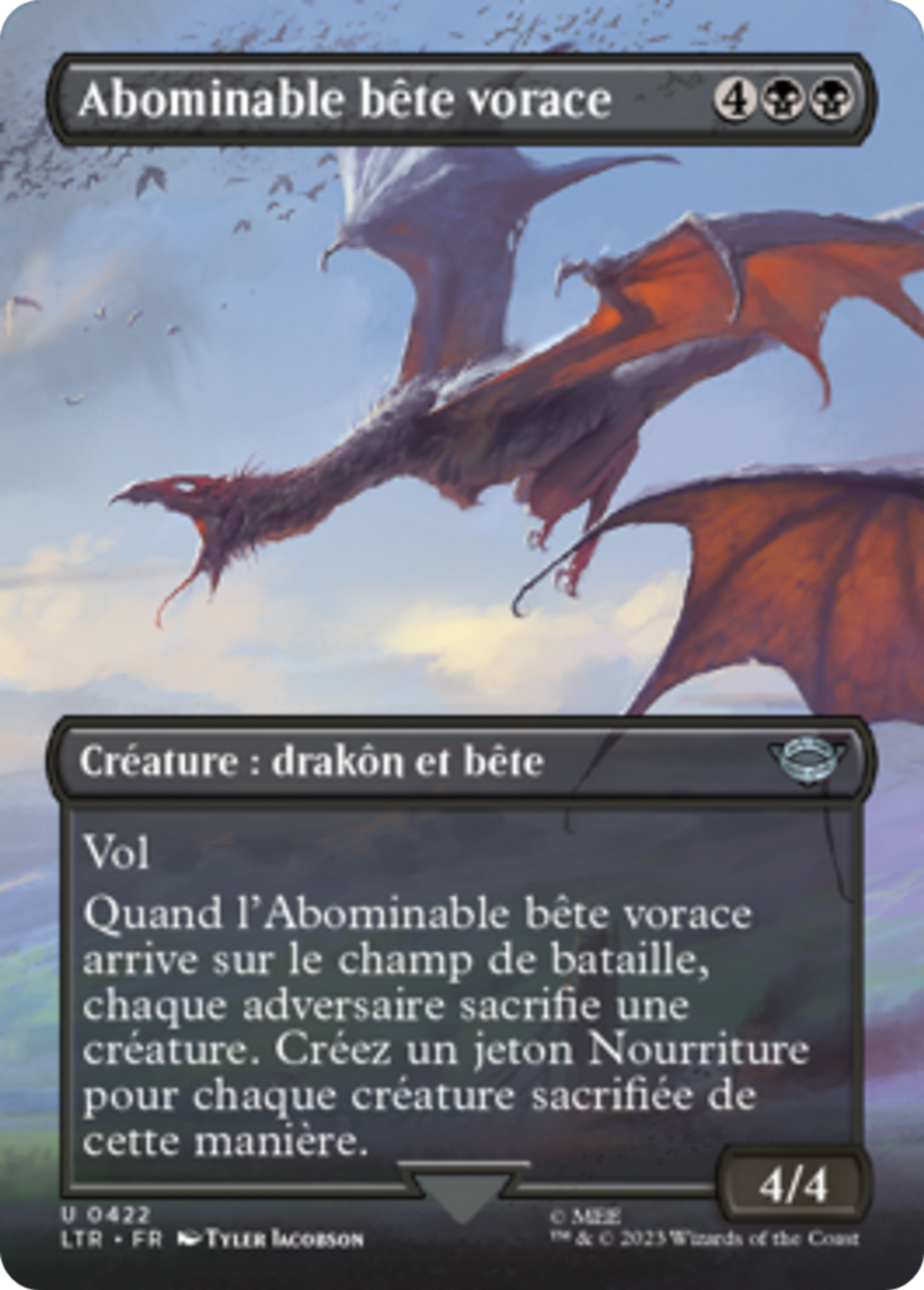 Abominable bête vorace — The Lord of the Rings: Tales of Middle-earth — Magic: The Gathering