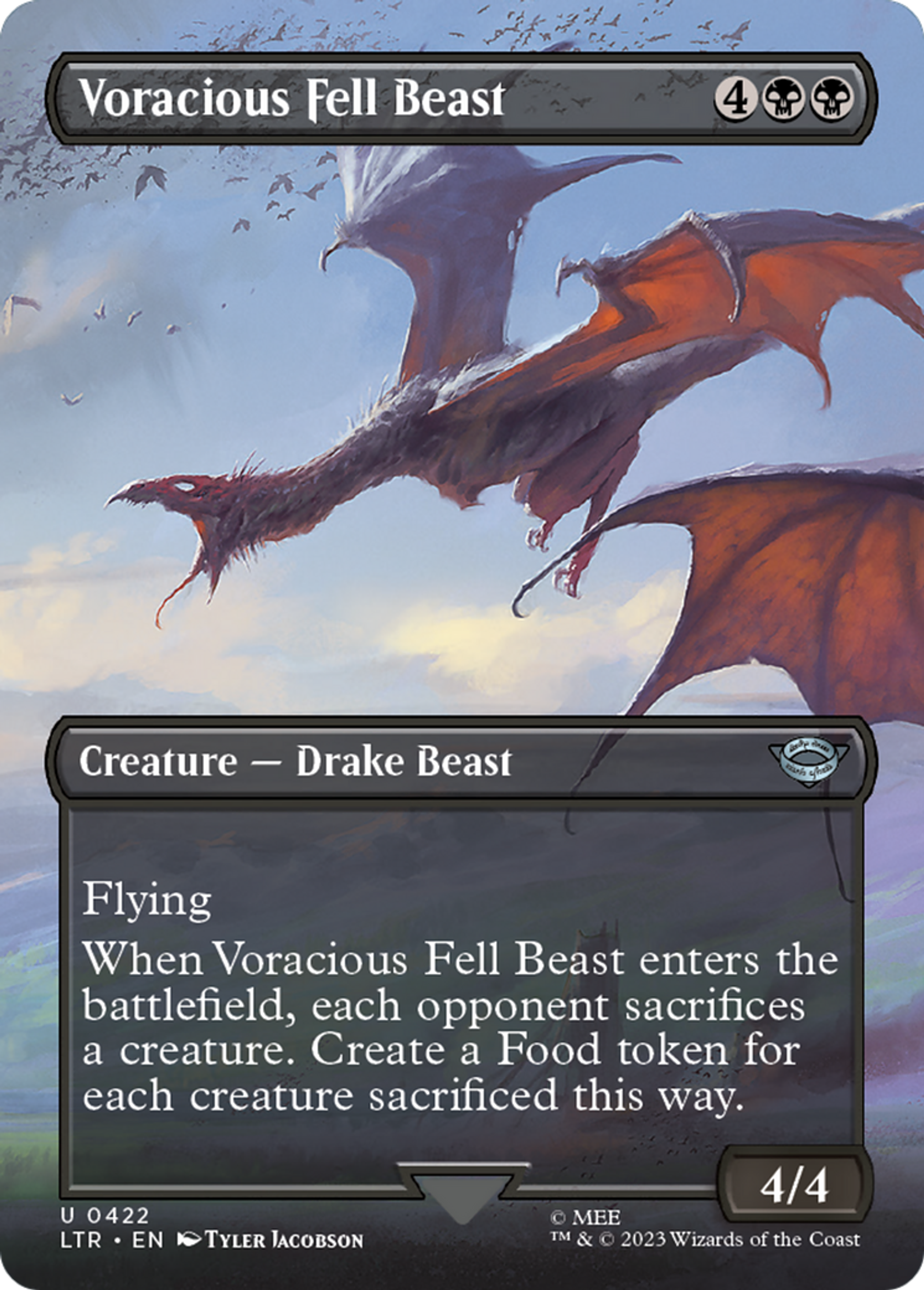 Voracious Fell Beast — The Lord of the Rings: Tales of Middle-earth — Magic: The Gathering