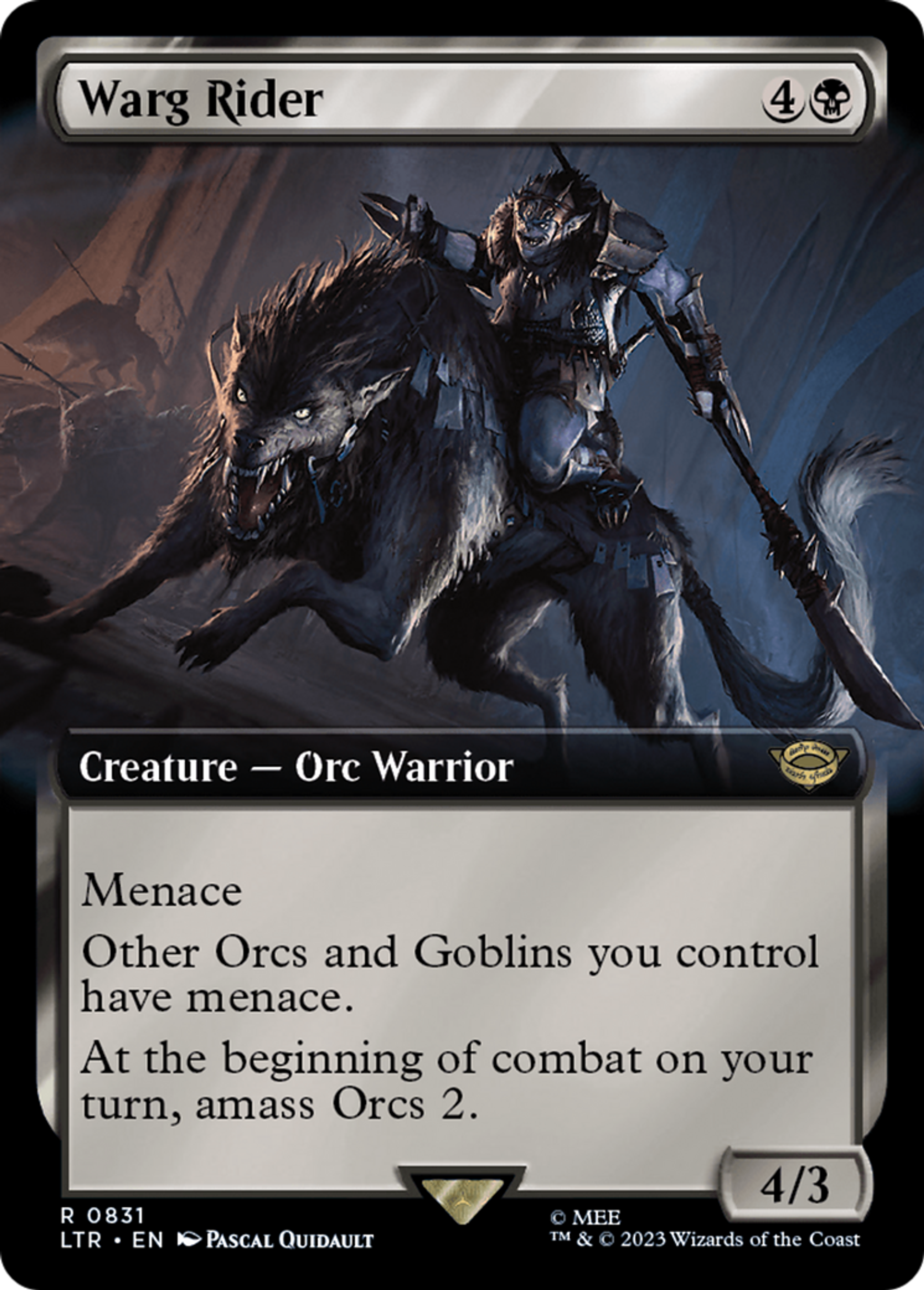 Warg Rider — The Lord of the Rings: Tales of Middle-earth — Magic: The Gathering
