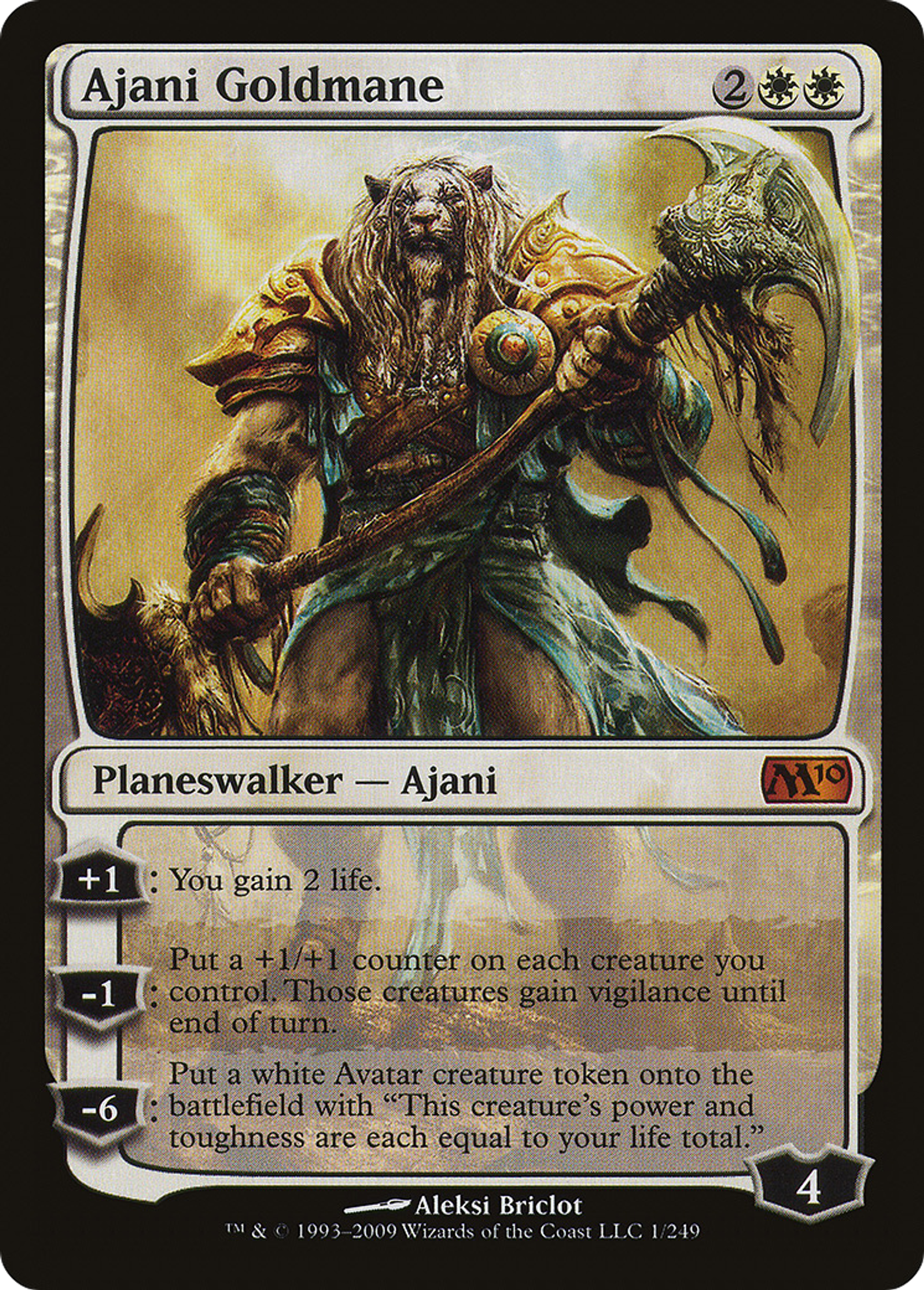 Ajani Goldmane — Magic 2010 — Magic: The Gathering