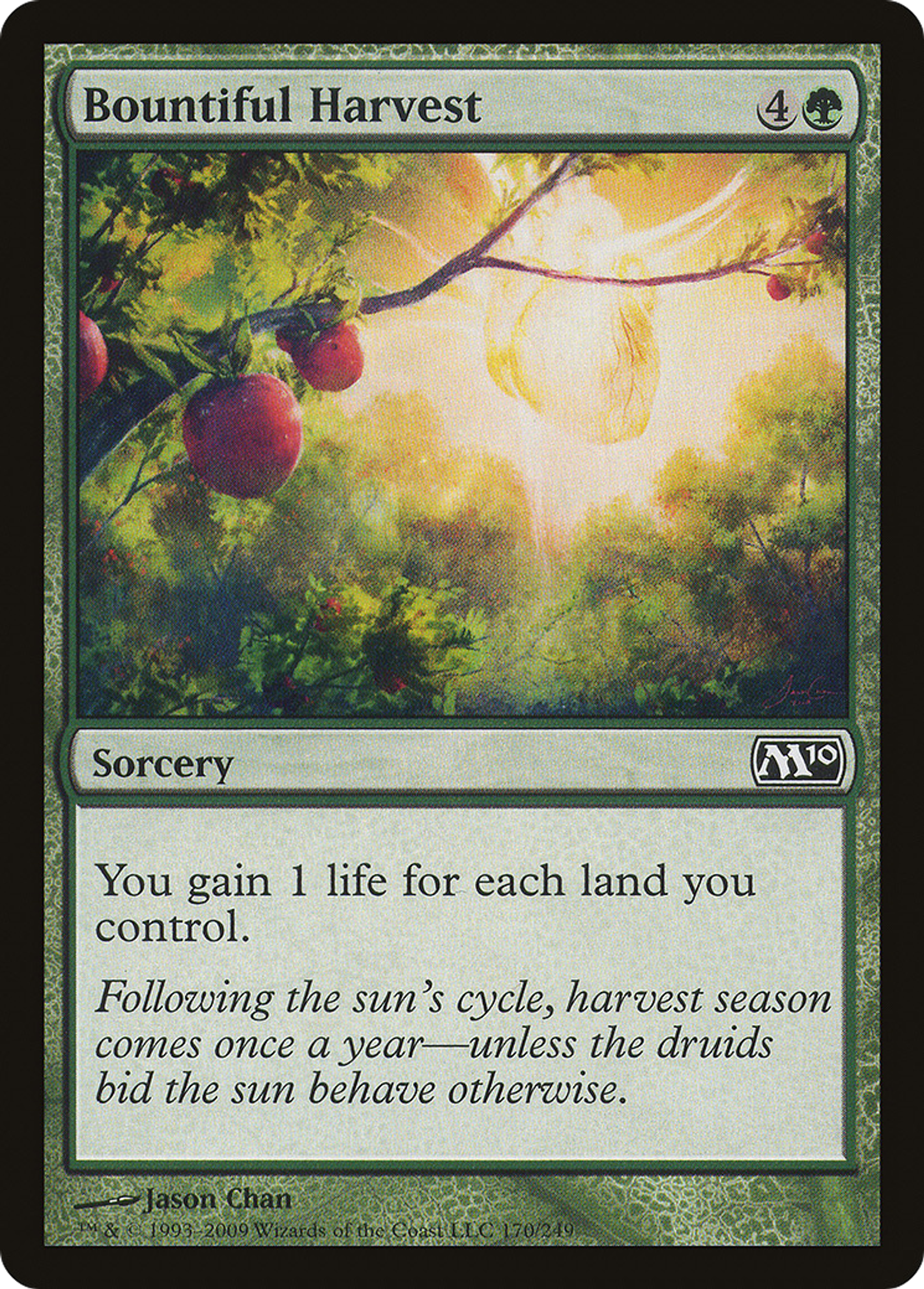 Bountiful Harvest — Magic 2010 — Magic: The Gathering