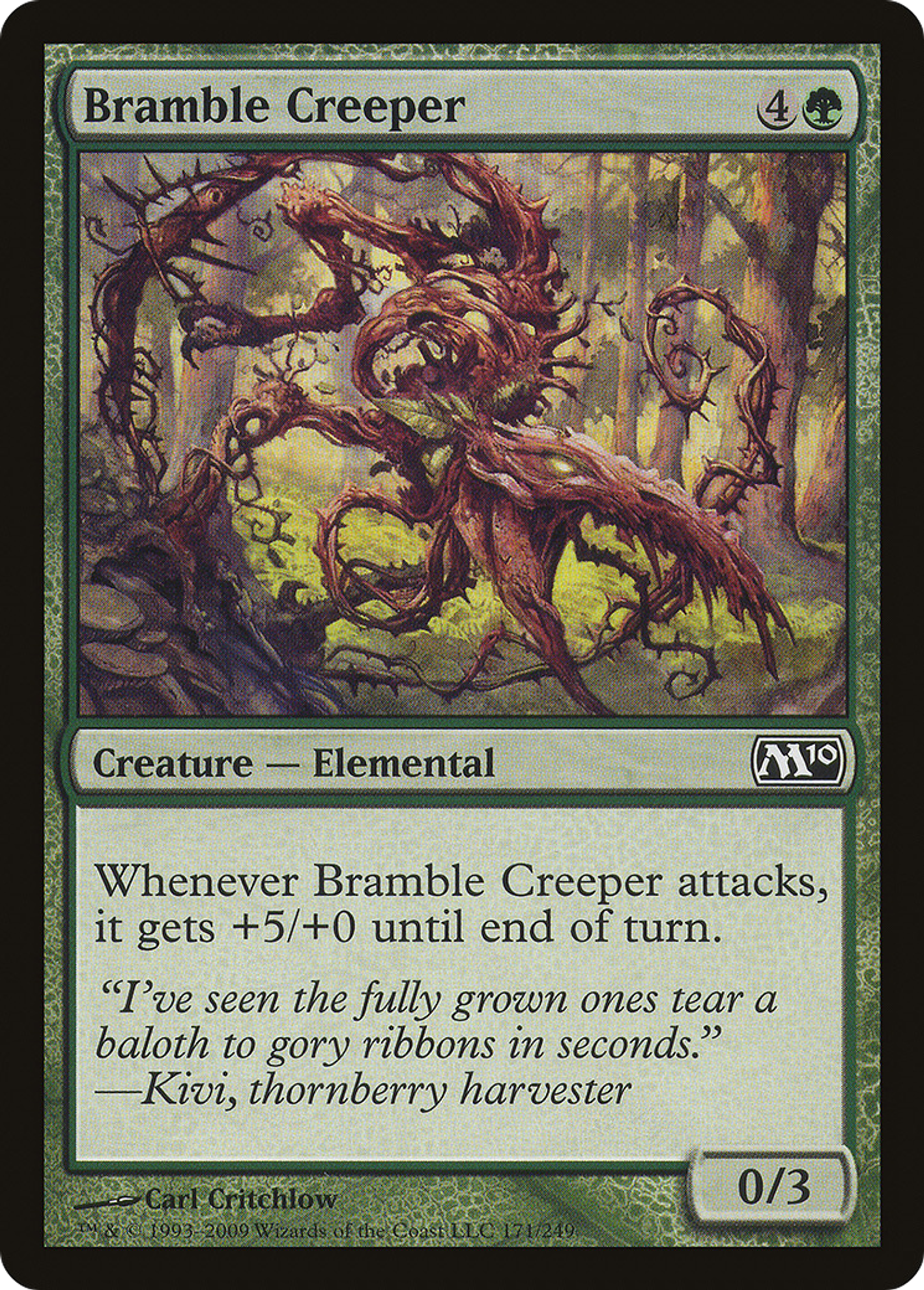 Bramble Creeper — Magic 2010 — Magic: The Gathering