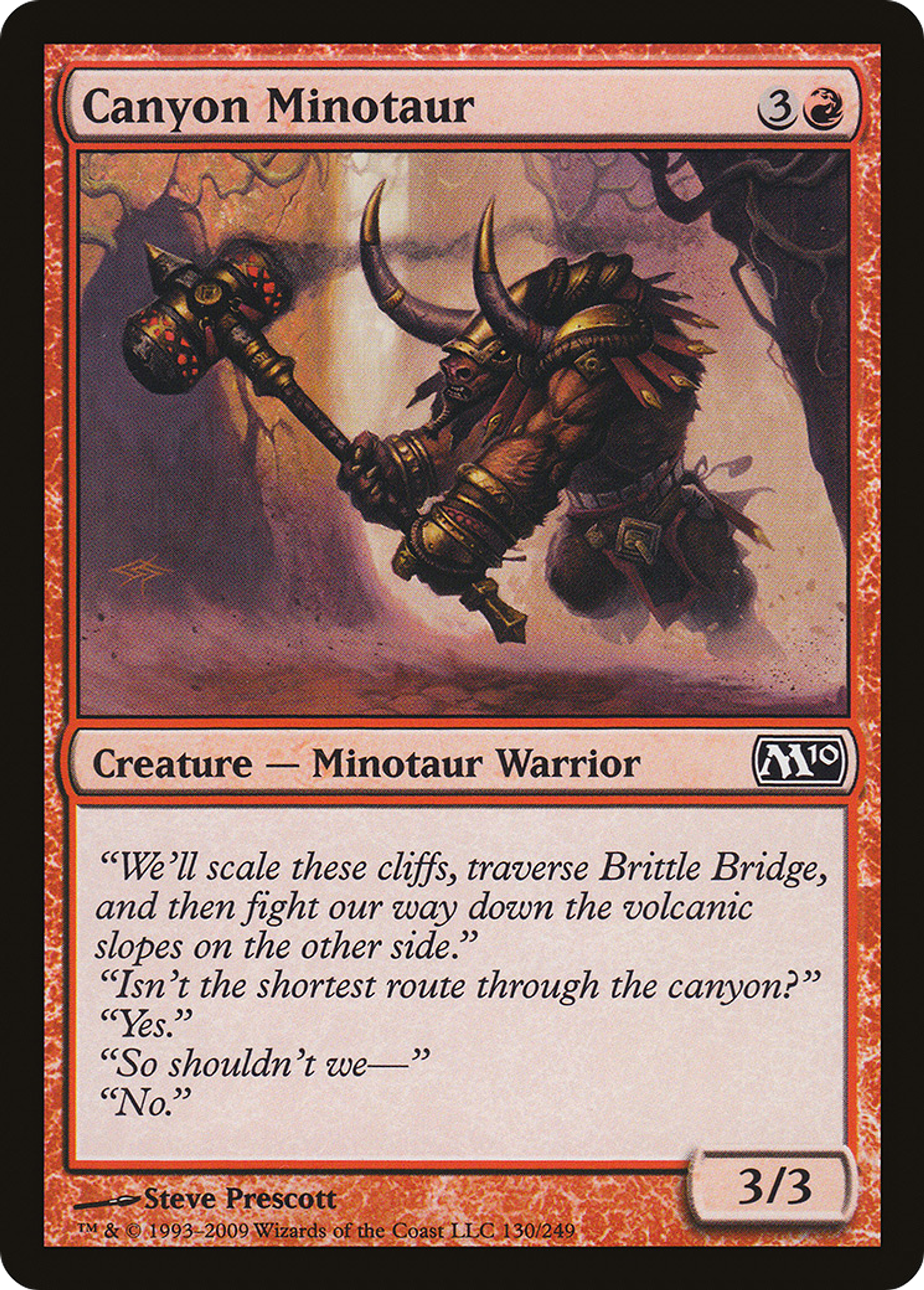 Canyon Minotaur — Magic 2010 — Magic: The Gathering
