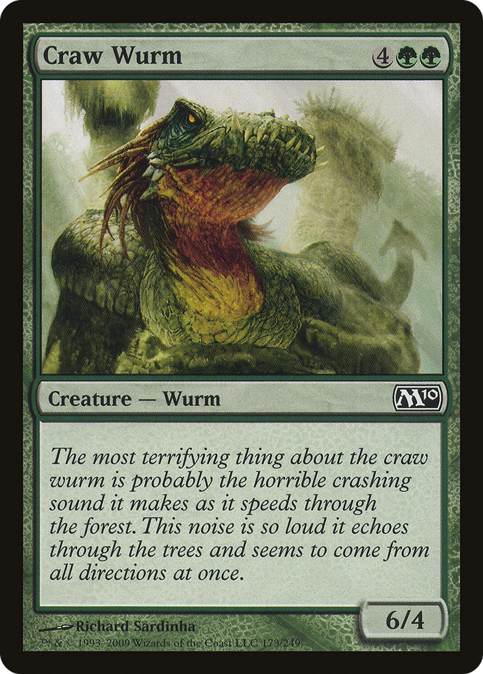 Craw Wurm — Magic 2010 — Magic: The Gathering