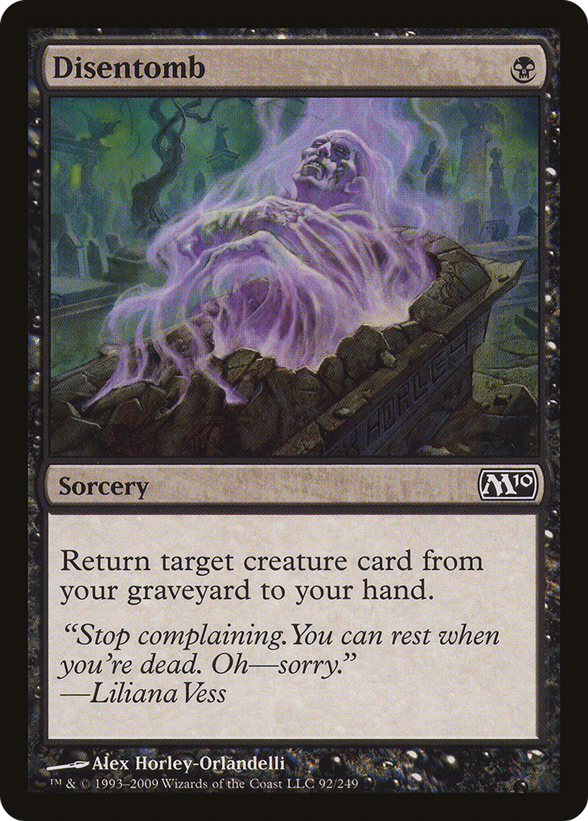 Disentomb — Magic 2010 — Magic: The Gathering