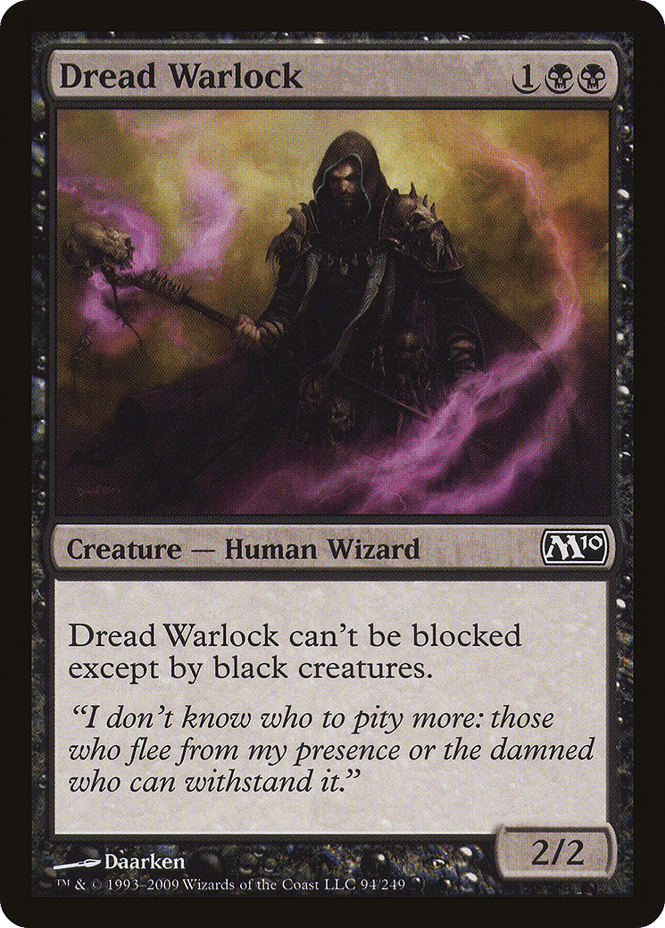 Dread Warlock — Magic 2010 — Magic: The Gathering