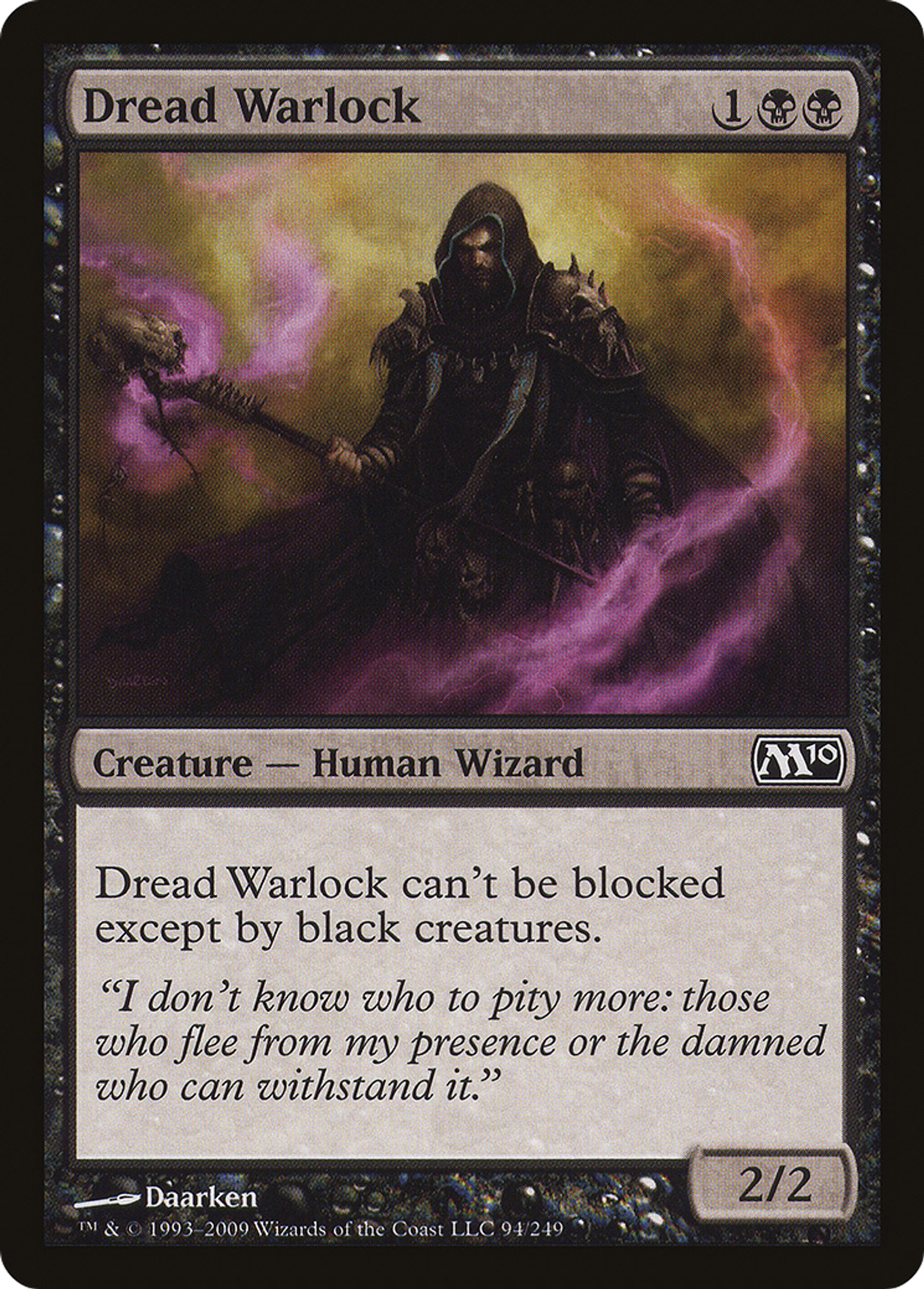 Dread Warlock — Magic 2010 — Magic: The Gathering
