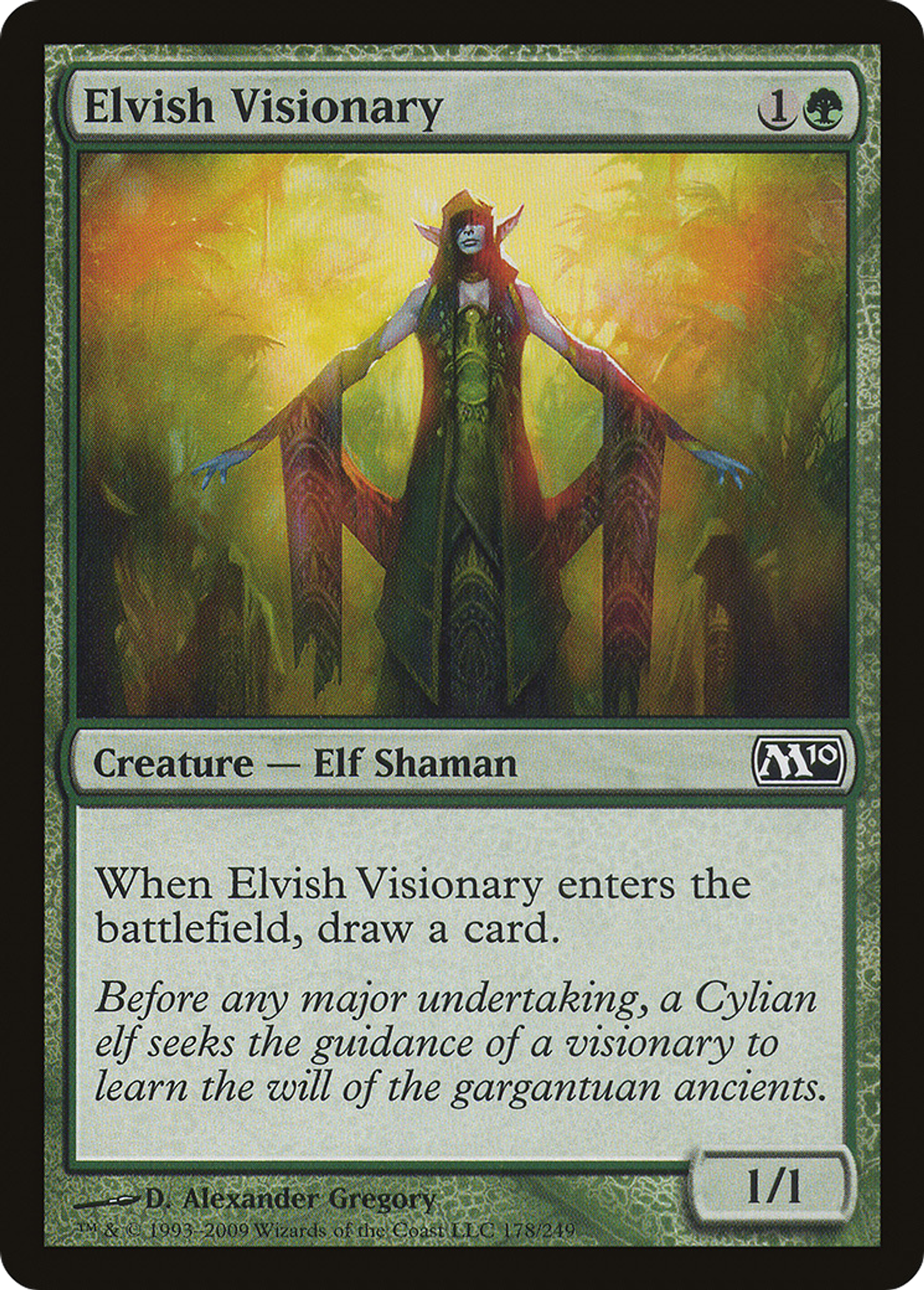 Elvish Visionary — Magic 2010 — Magic: The Gathering