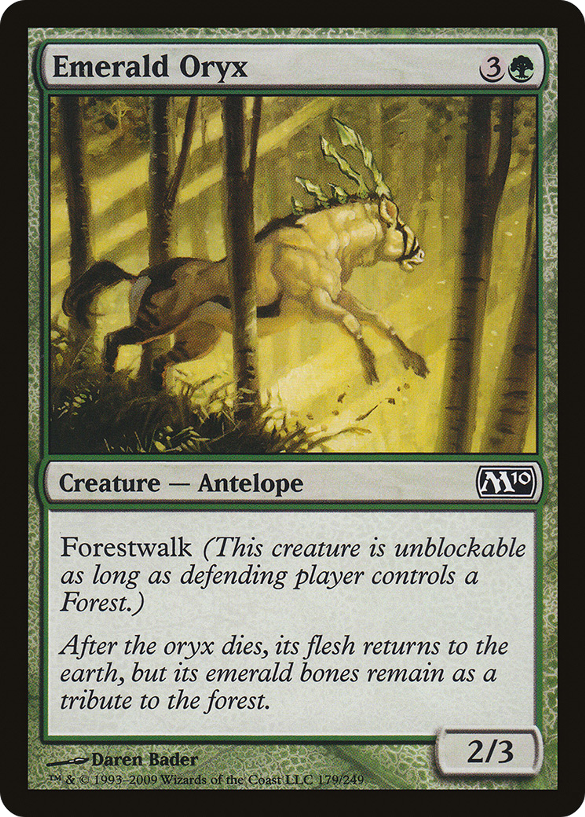 Emerald Oryx — Magic 2010 — Magic: The Gathering