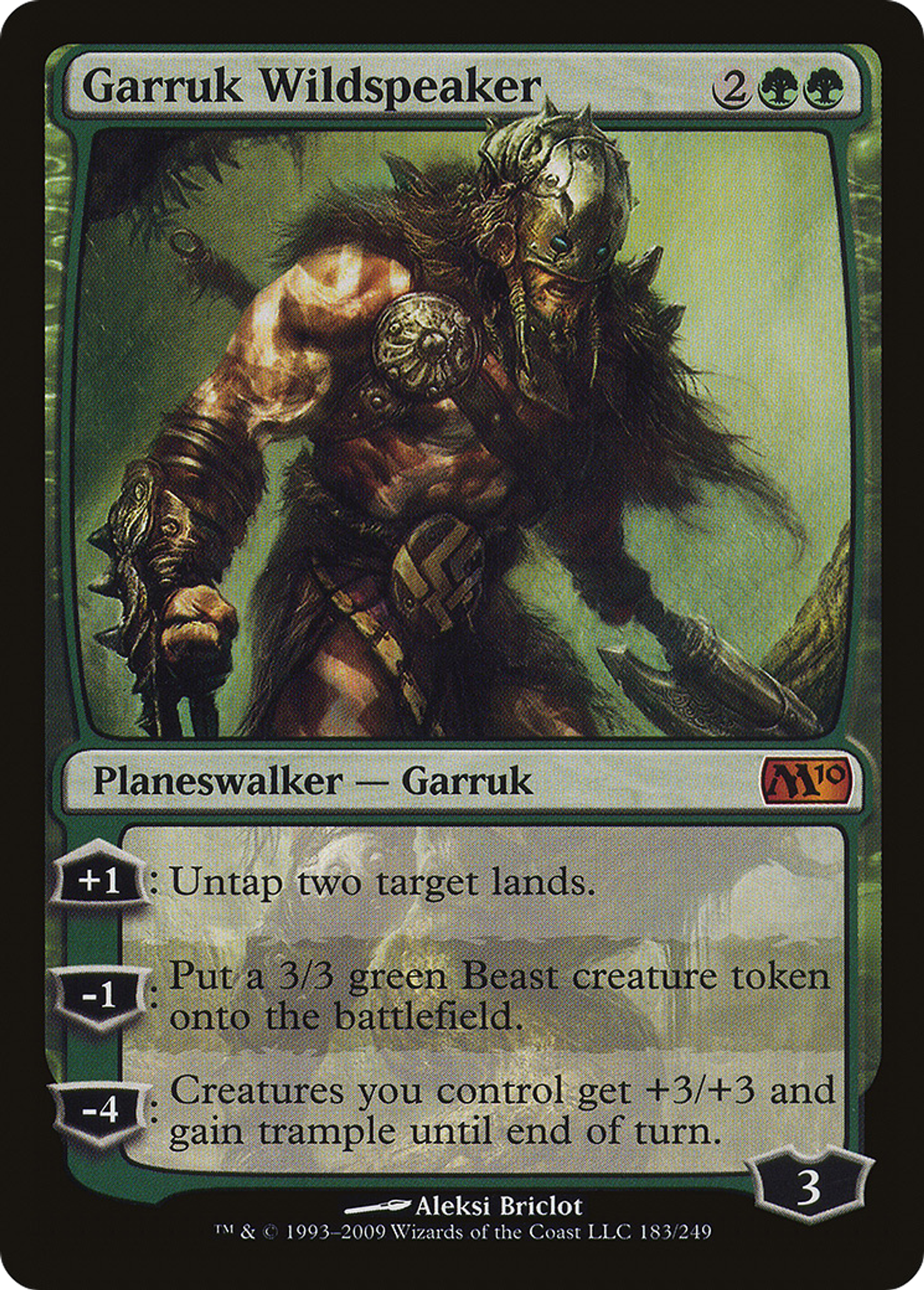 Garruk Wildspeaker — Magic 2010 — Magic: The Gathering