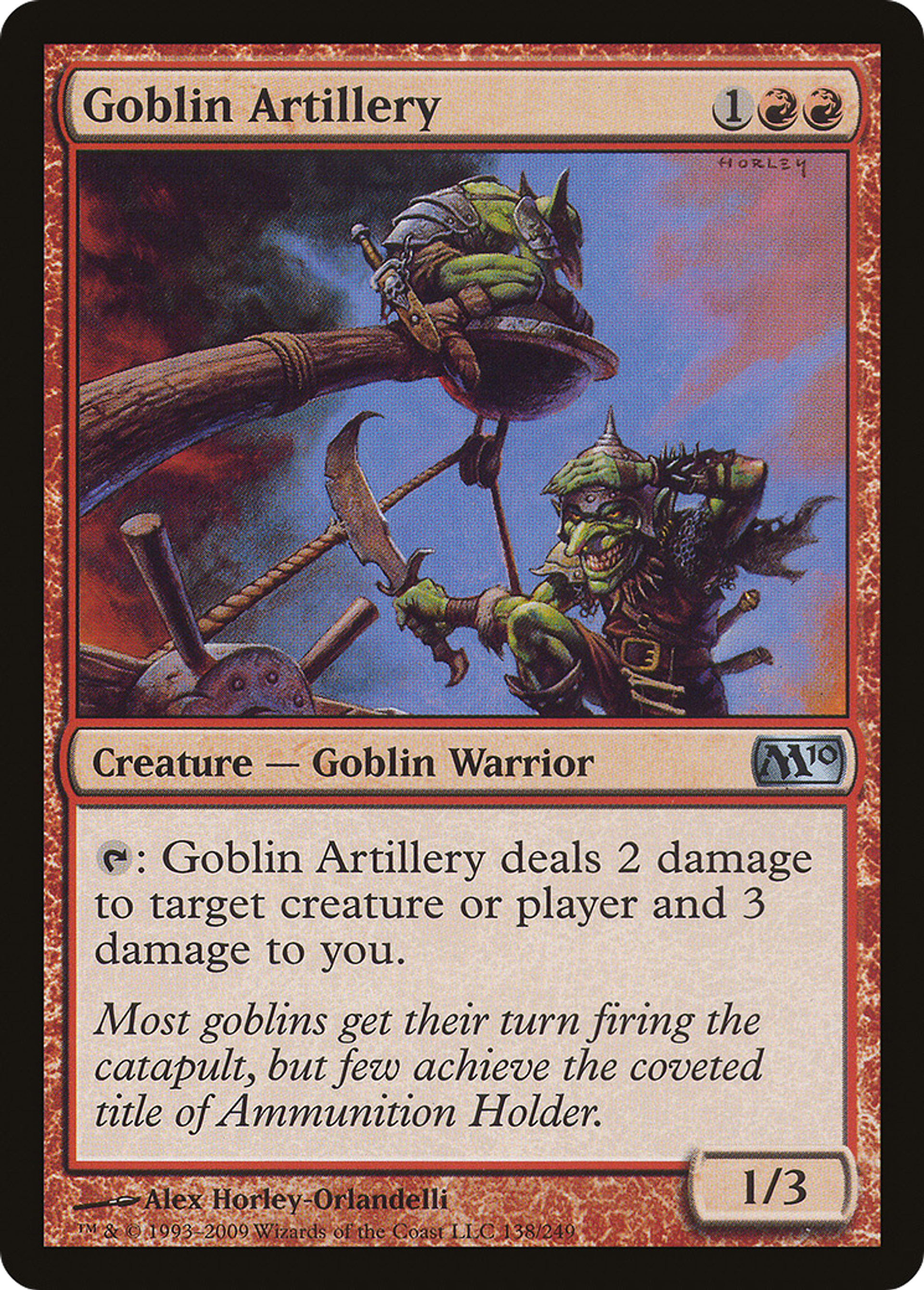 Goblin Artillery — Magic 2010 — Magic: The Gathering