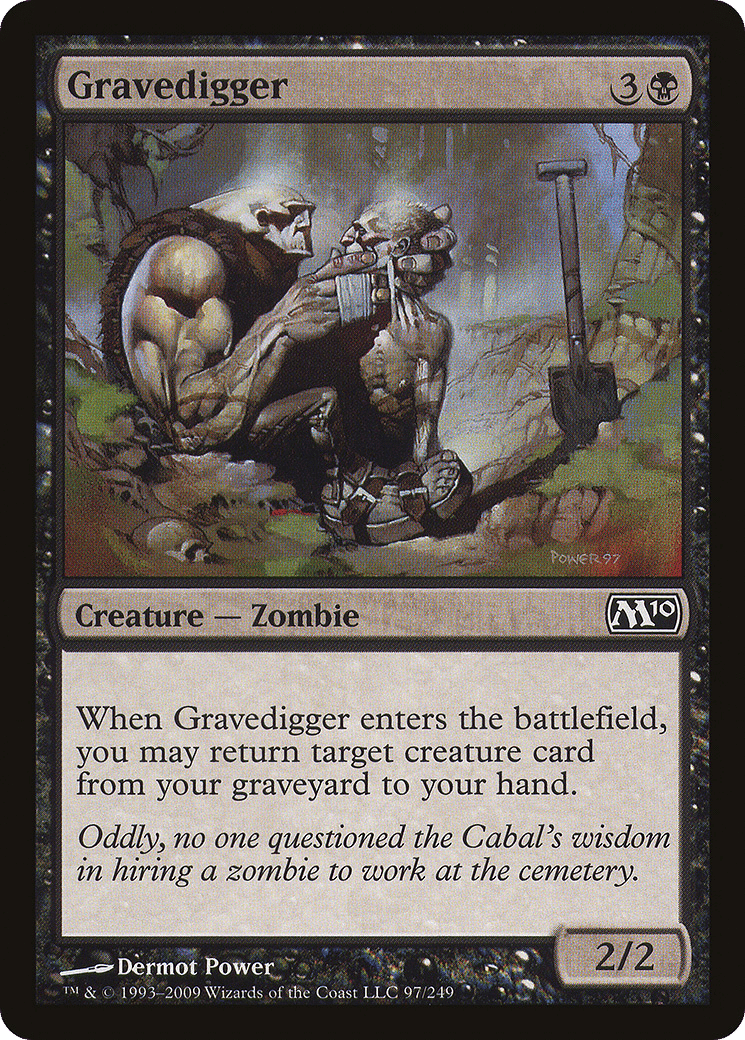 Gravedigger — Magic 2010 — Magic: The Gathering