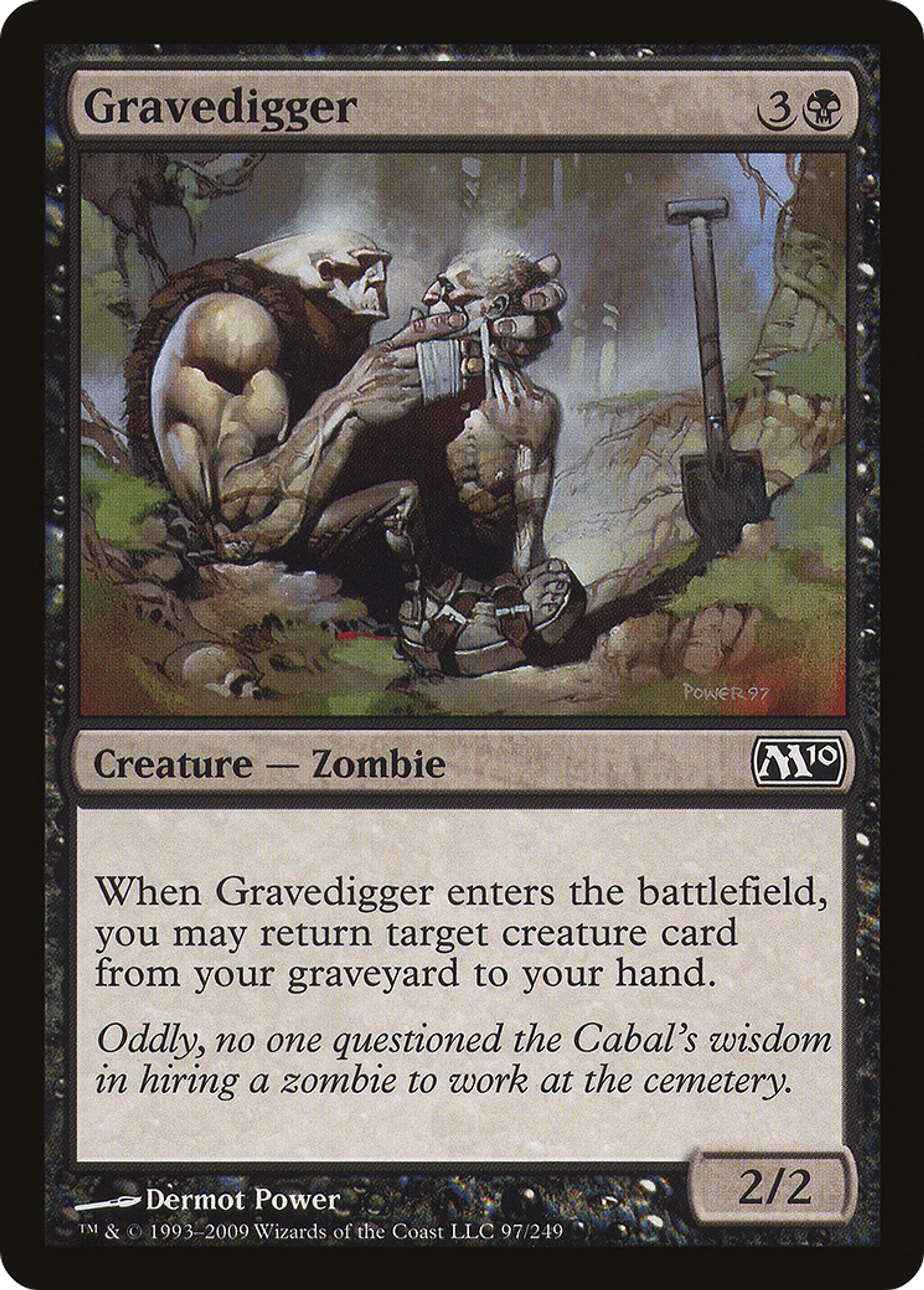 Gravedigger — Magic 2010 — Magic: The Gathering