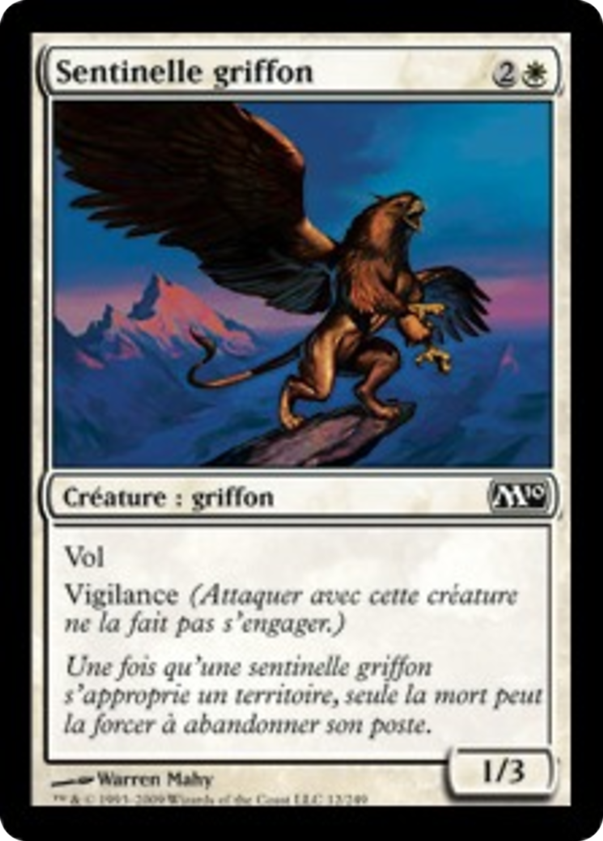 Sentinelle griffon — Magic 2010 — Magic: The Gathering
