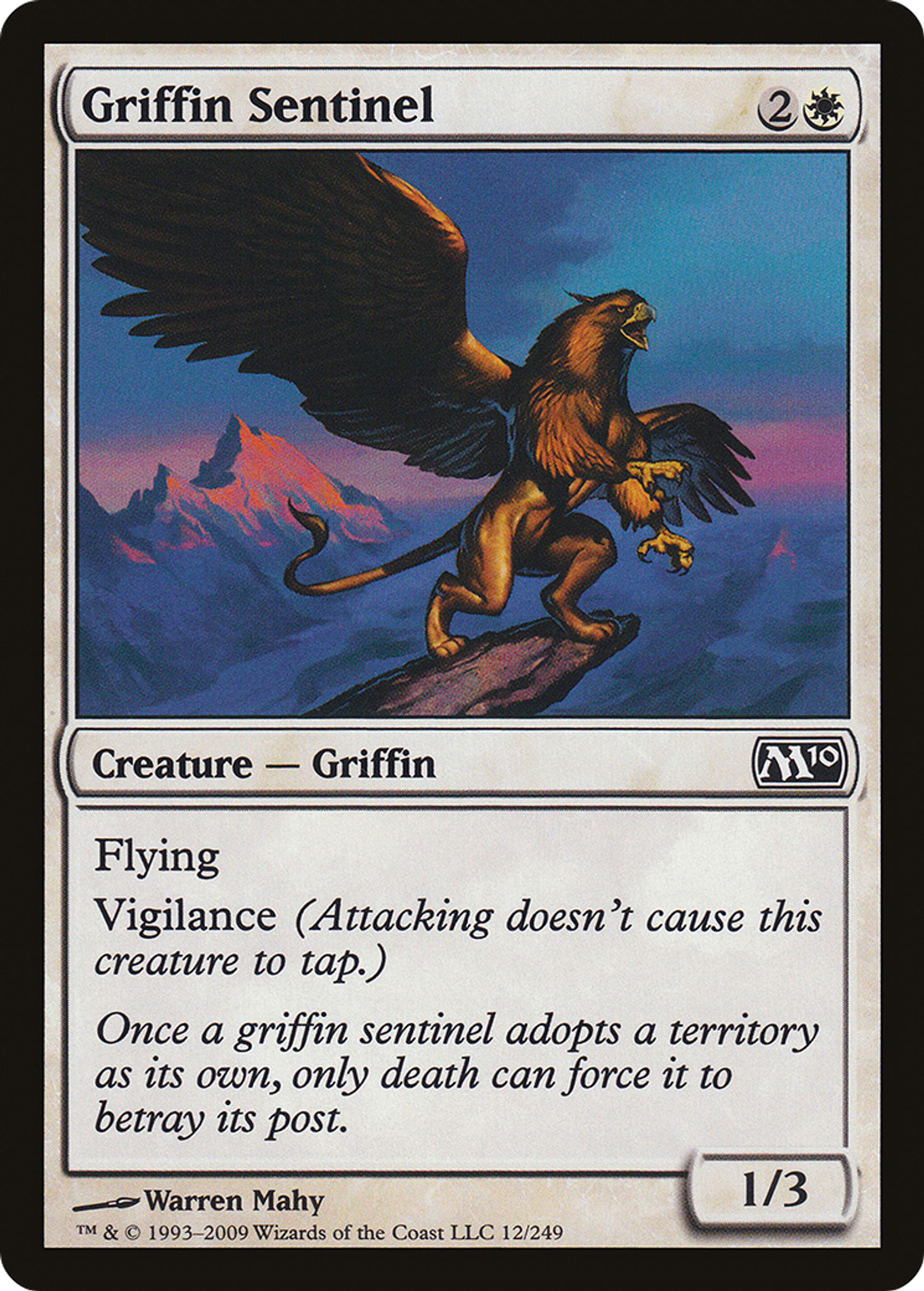 Griffin Sentinel — Magic 2010 — Magic: The Gathering