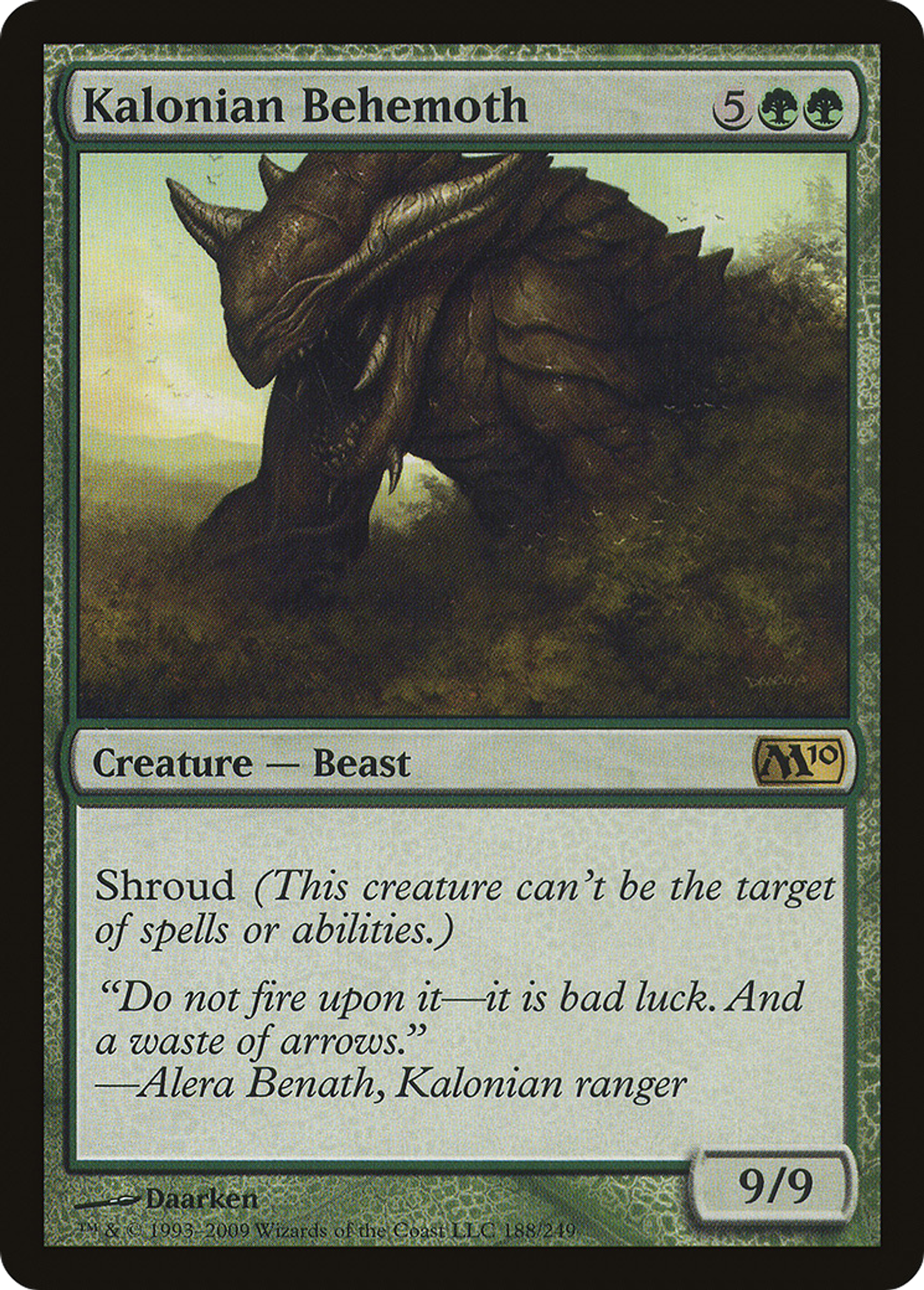 Kalonian Behemoth — Magic 2010 — Magic: The Gathering