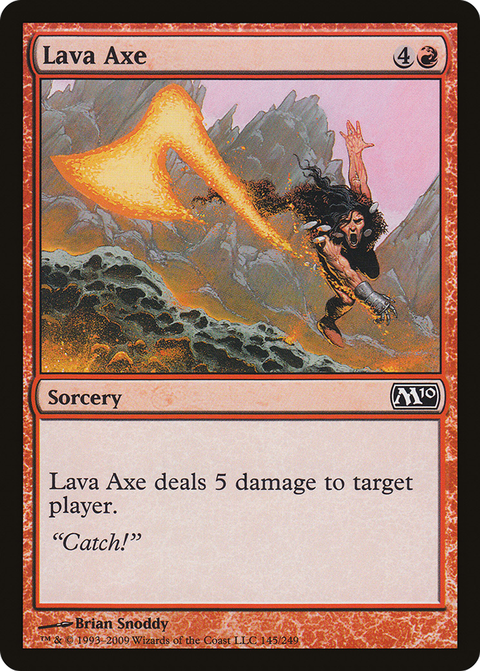 Hache de lave — Magic 2010 — Magic: The Gathering