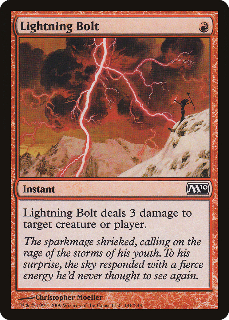 Lightning Bolt — Magic 2010 — Magic: The Gathering