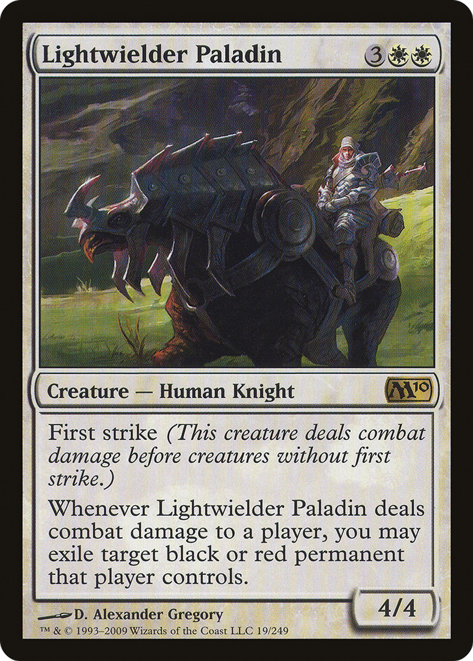 Lightwielder Paladin — Magic 2010 — Magic: The Gathering