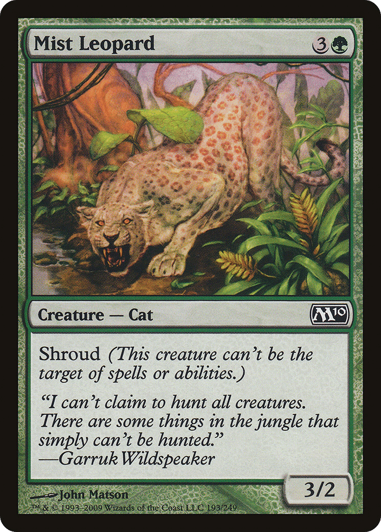 Mist Leopard — Magic 2010 — Magic: The Gathering