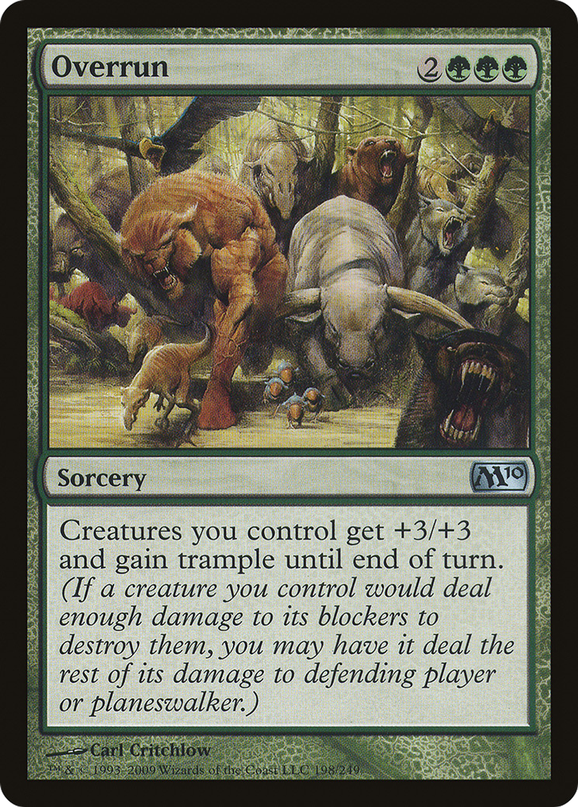 Overrun — Magic 2010 — Magic: The Gathering