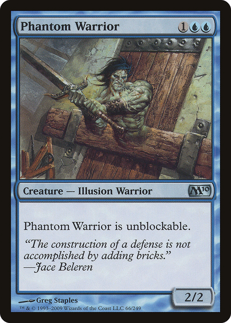 Phantom Warrior — Magic 2010 — Magic: The Gathering