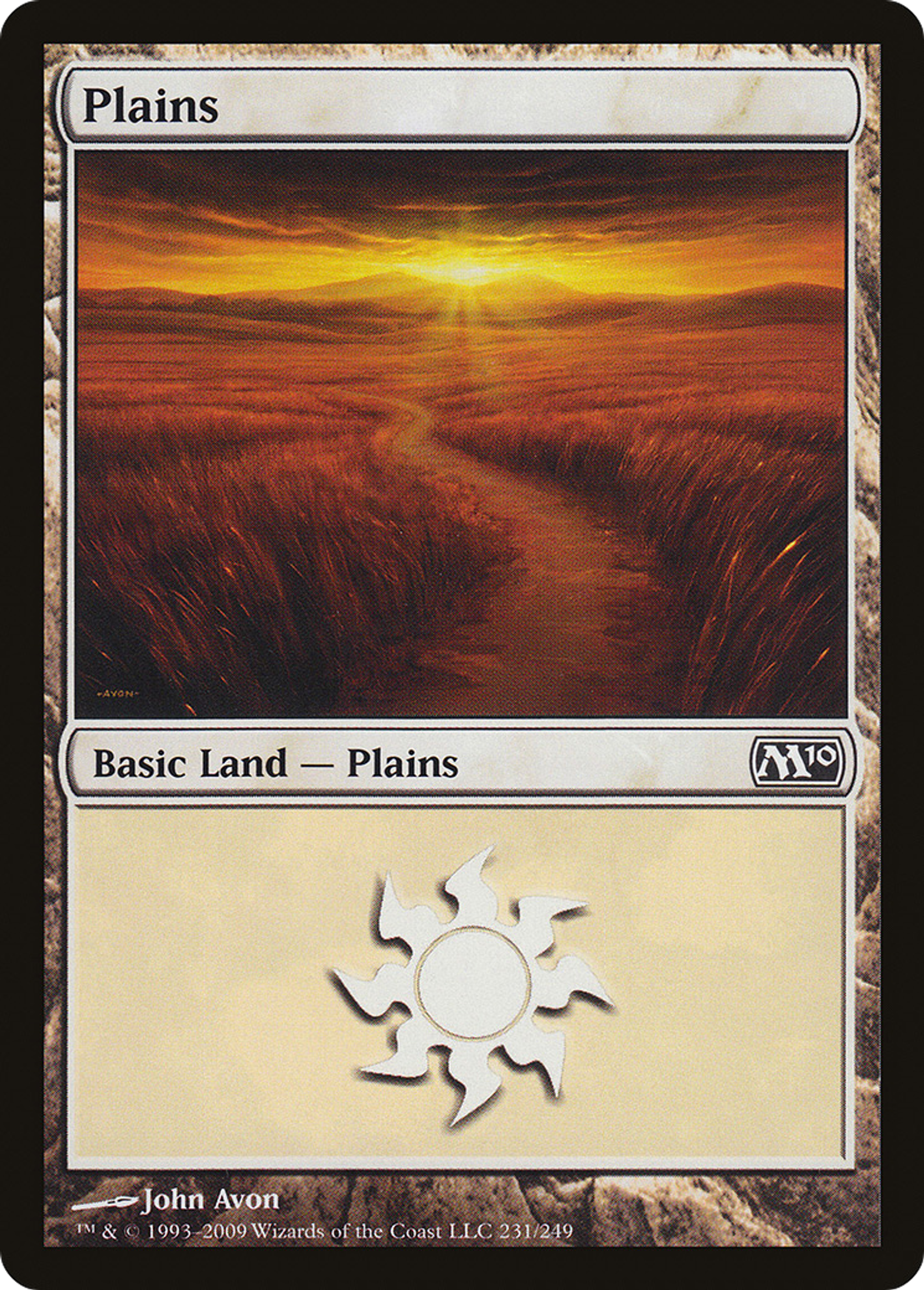 Plains — Magic 2010 — Magic: The Gathering