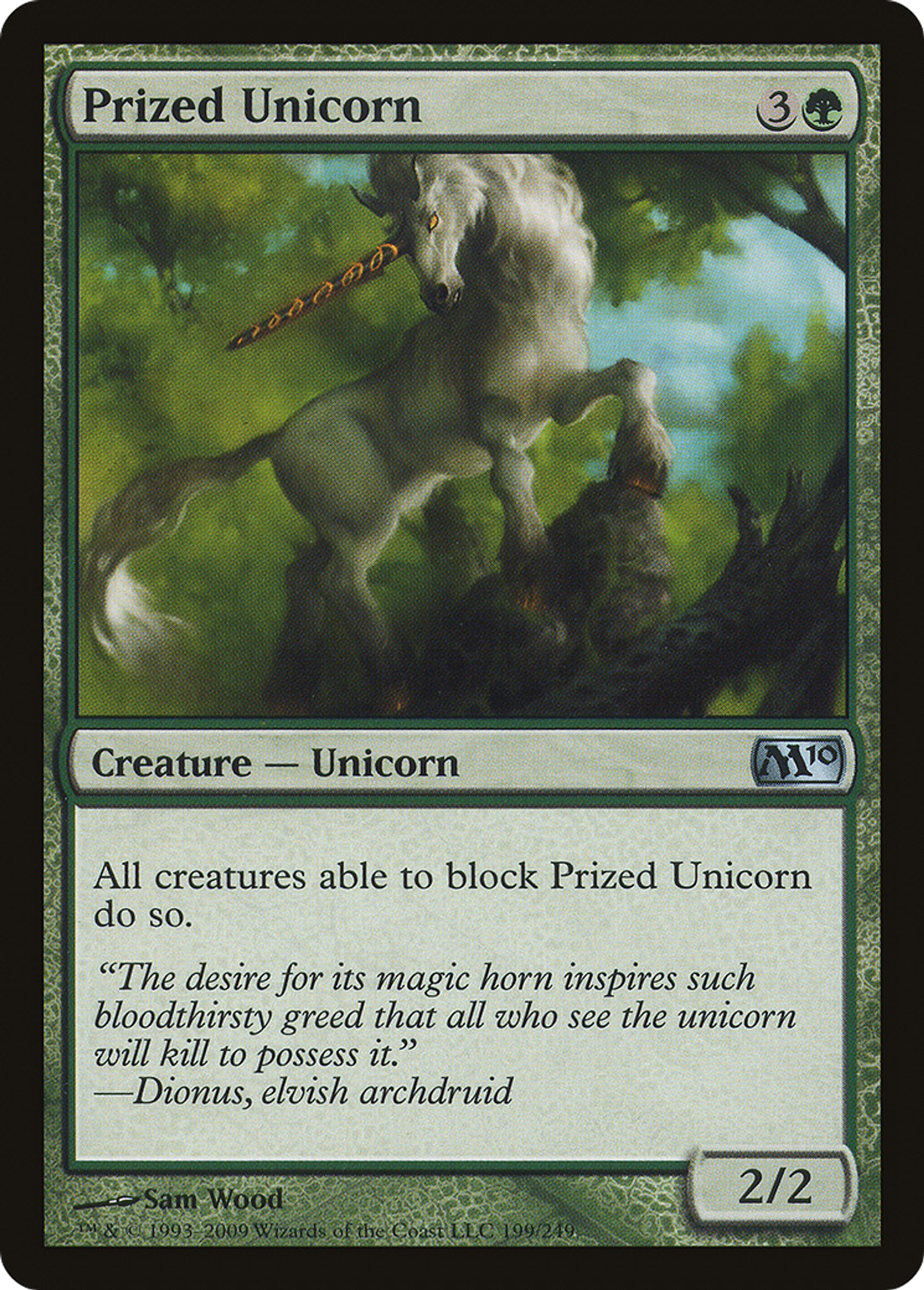 Prized Unicorn — Magic 2010 — Magic: The Gathering