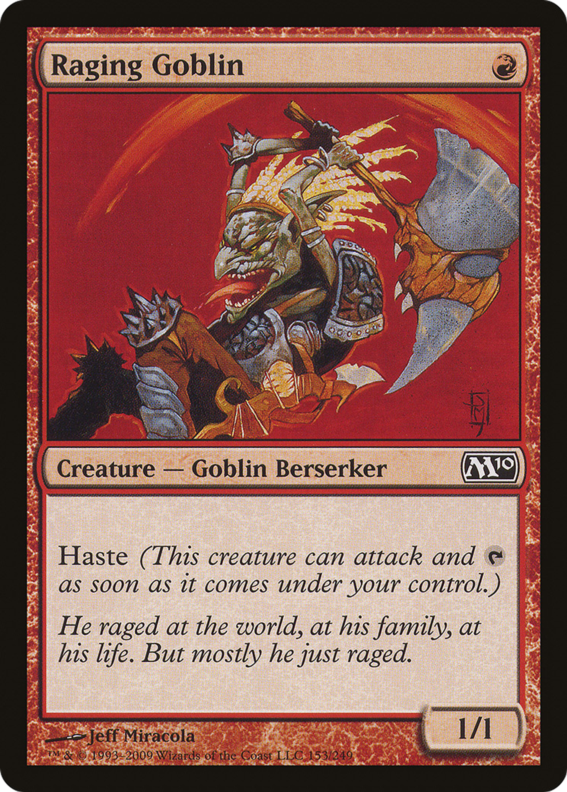 Raging Goblin — Magic 2010 — Magic: The Gathering