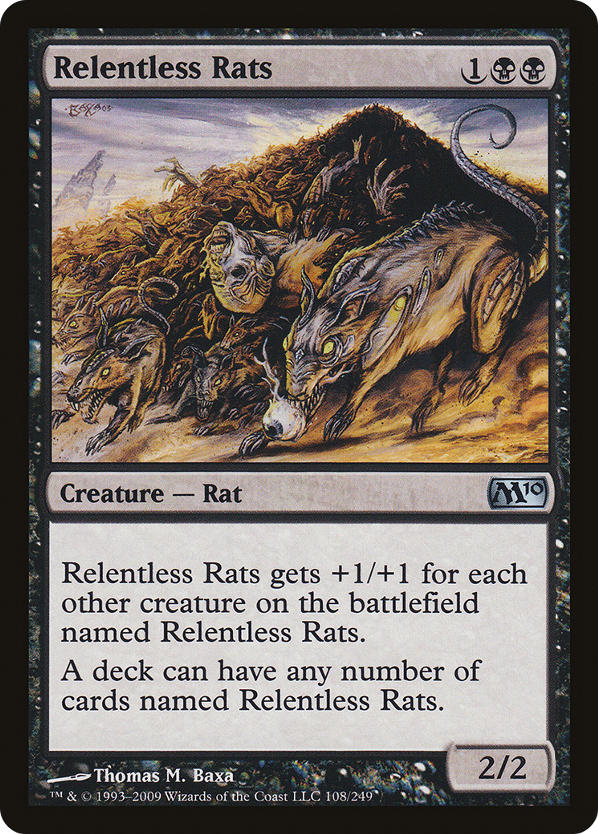 Relentless Rats — Magic 2010 — Magic: The Gathering