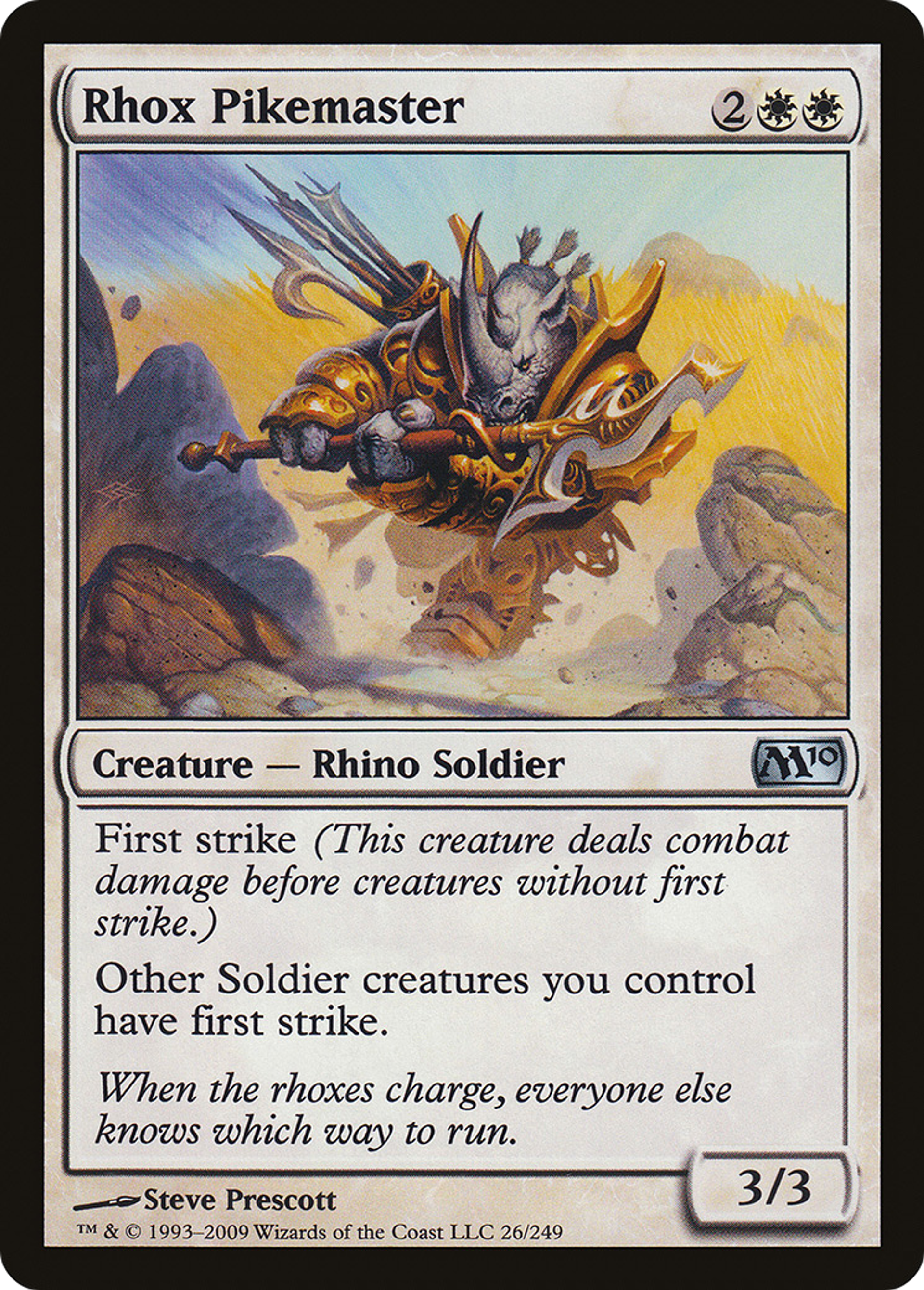 Rhox Pikemaster — Magic 2010 — Magic: The Gathering