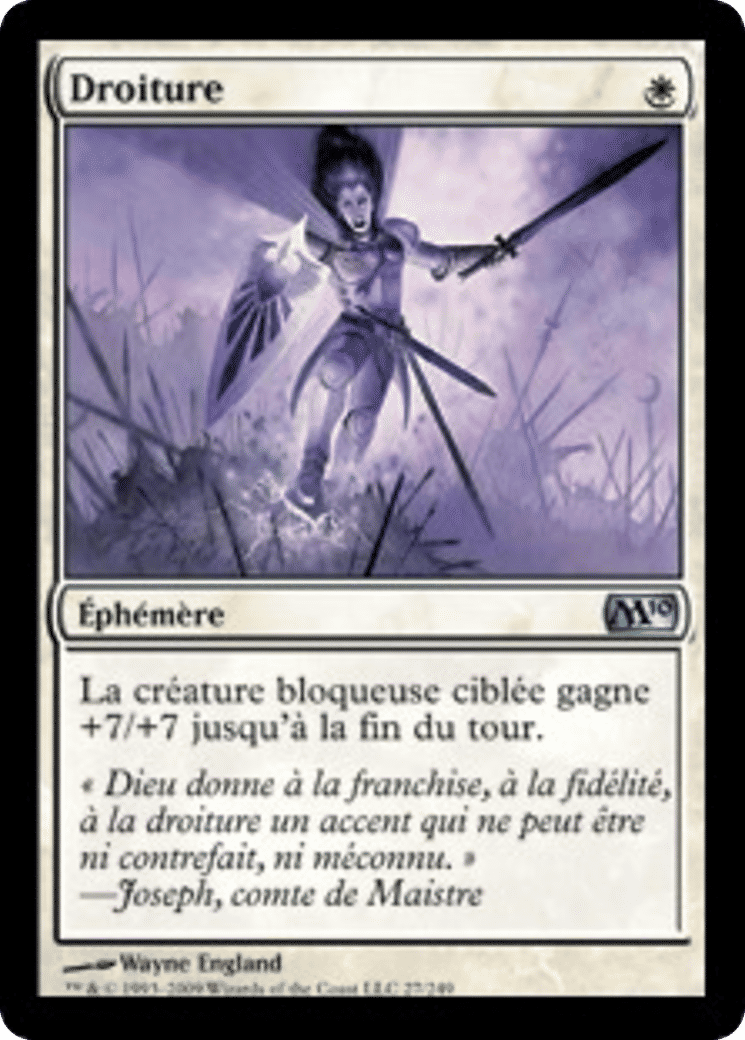 Droiture — Magic 2010 — Magic: The Gathering