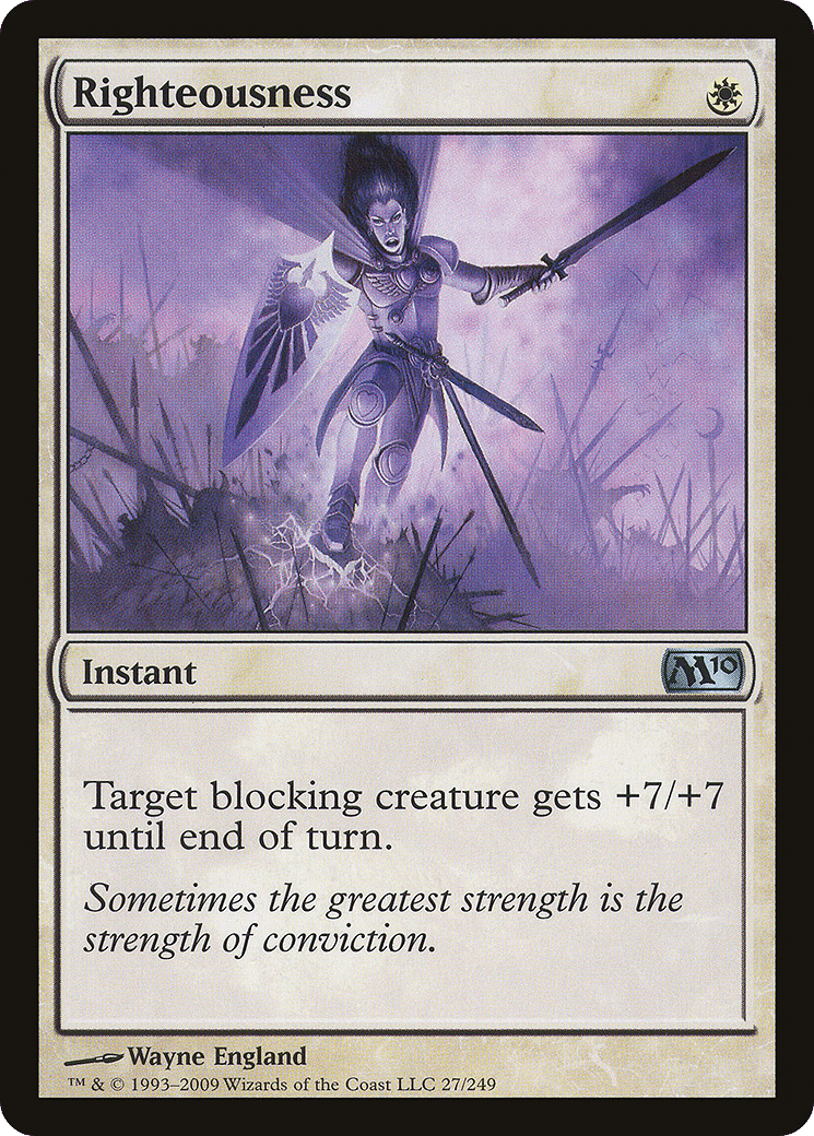 Righteousness — Magic 2010 — Magic: The Gathering