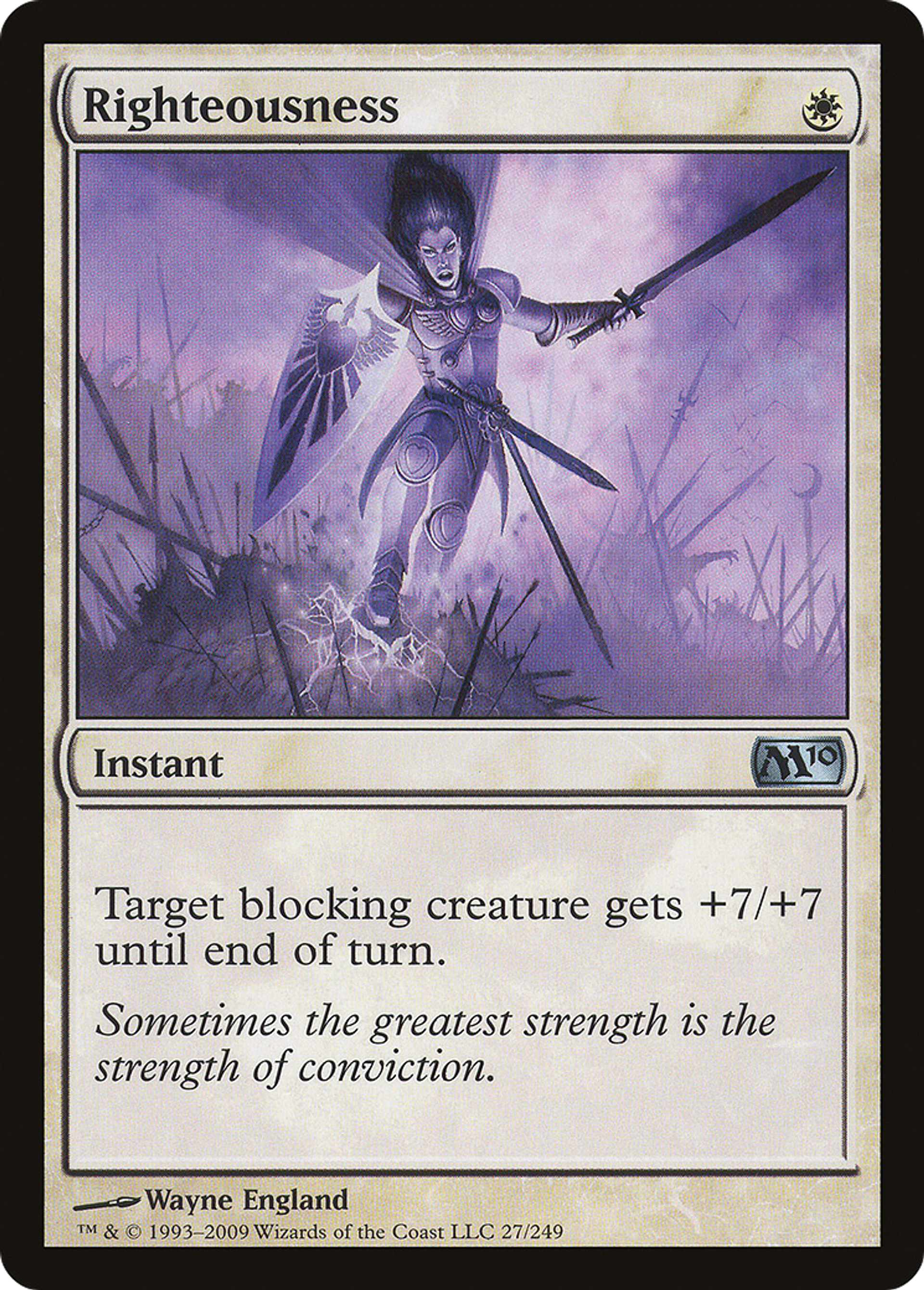 Righteousness — Magic 2010 — Magic: The Gathering