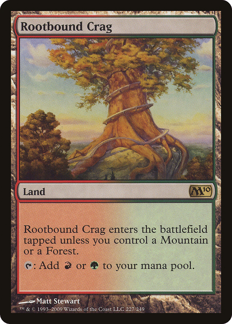 Rootbound Crag — Magic 2010 — Magic: The Gathering