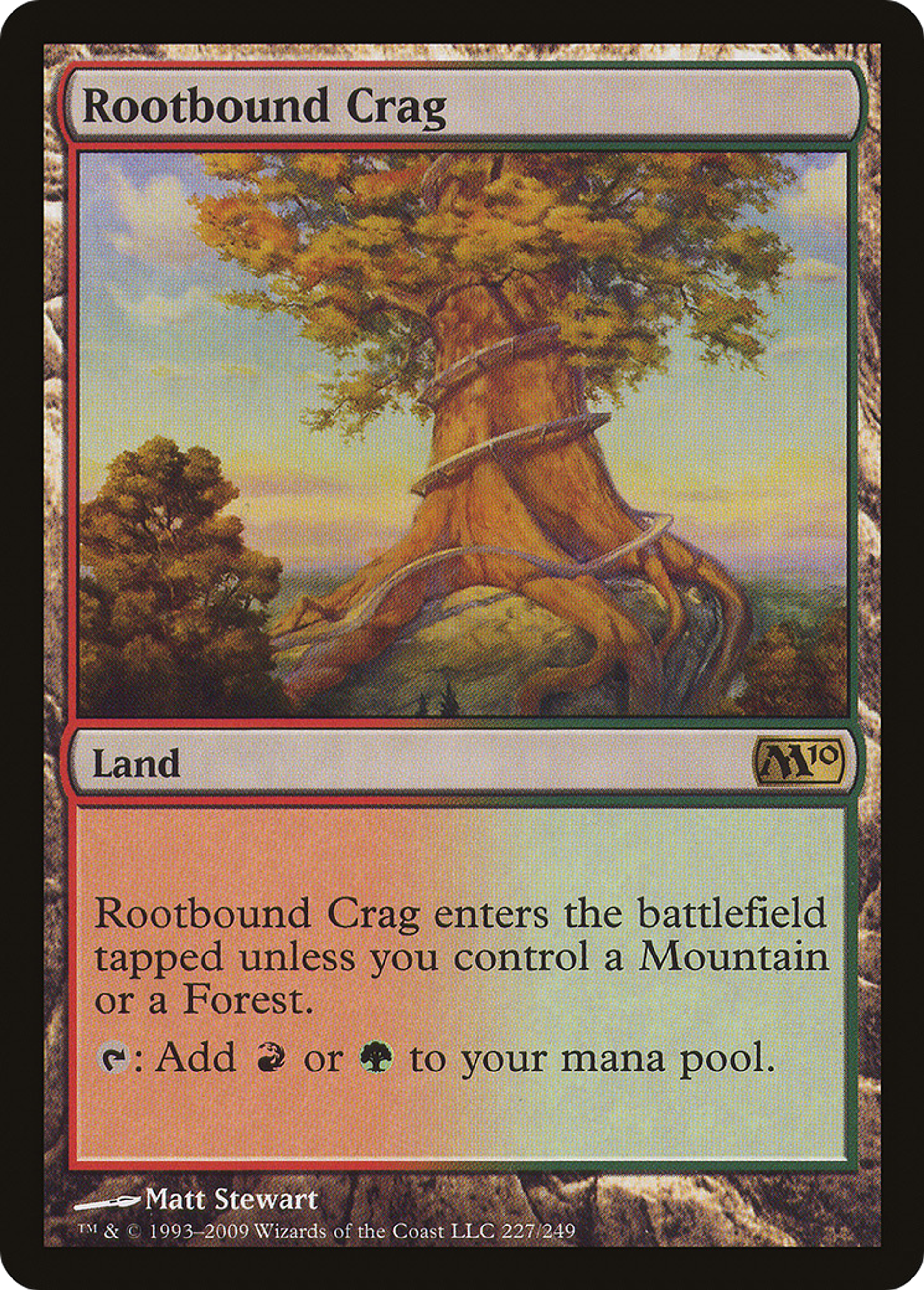 Rootbound Crag — Magic 2010 — Magic: The Gathering