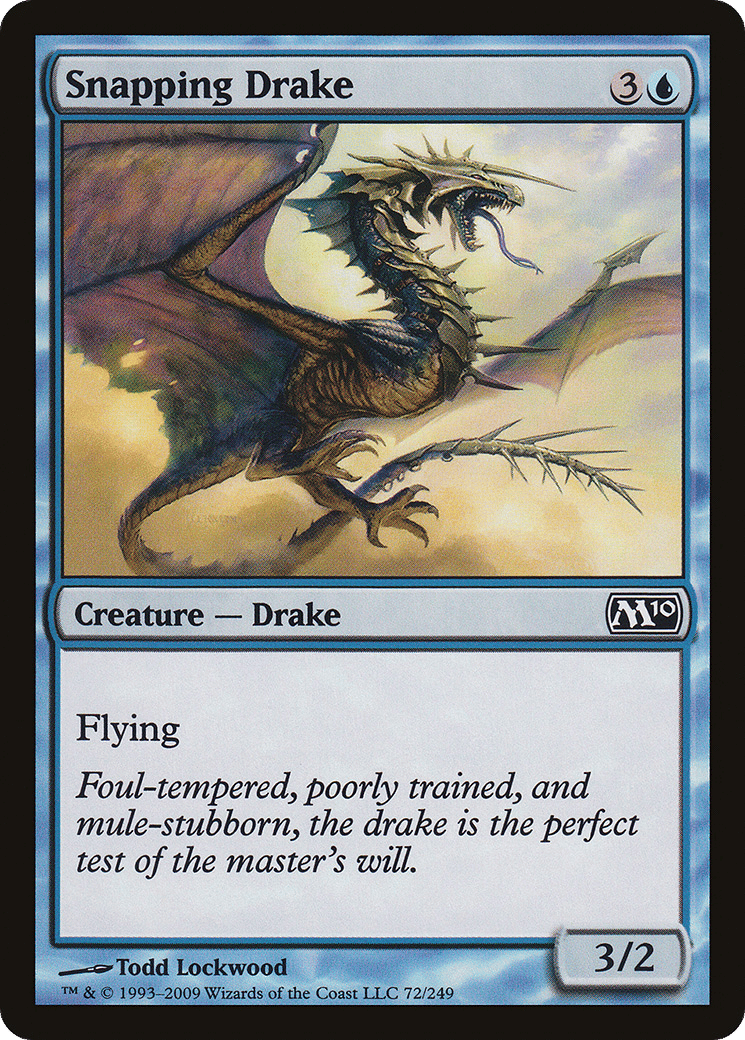 Snapping Drake — Magic 2010 — Magic: The Gathering