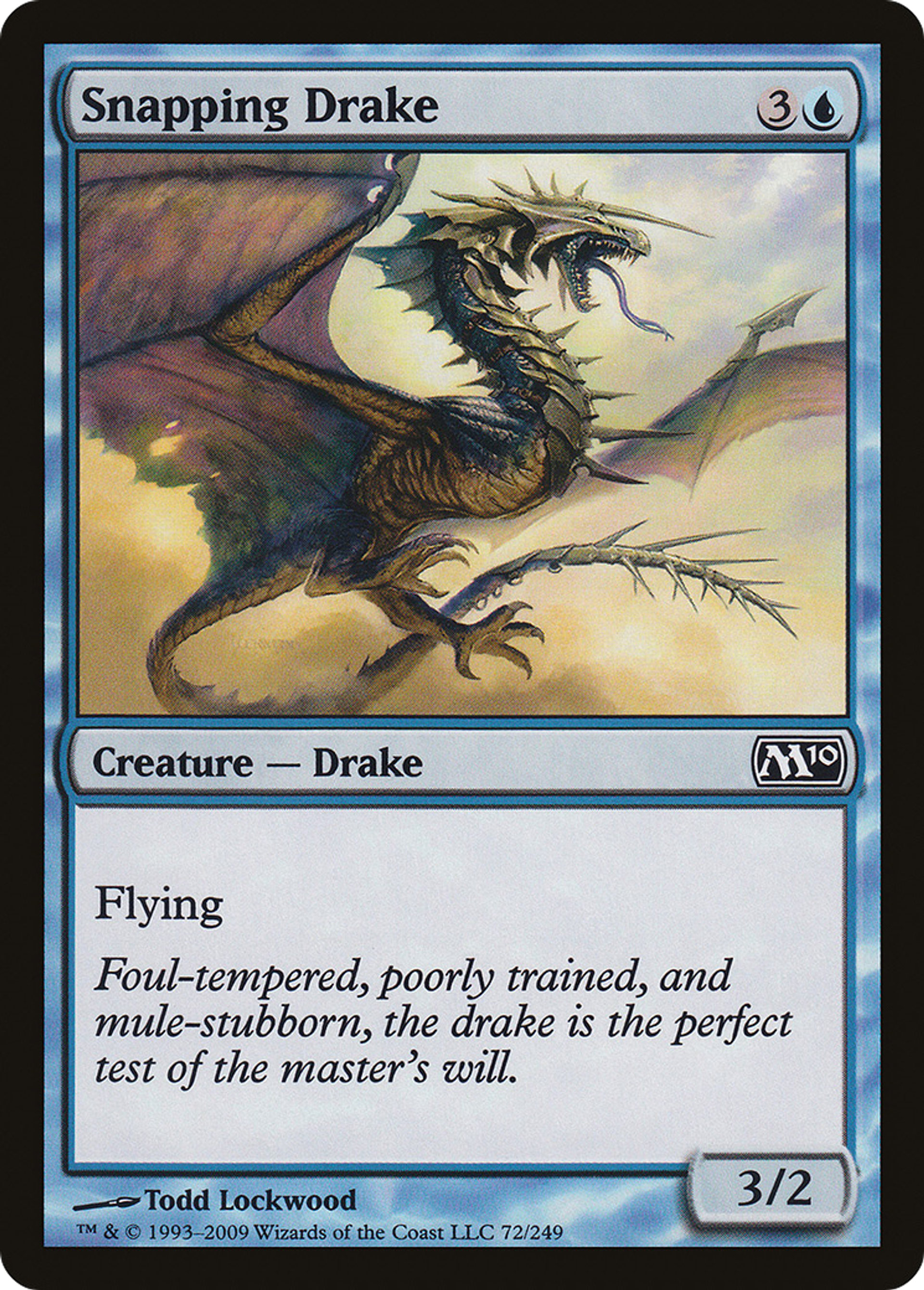 Snapping Drake — Magic 2010 — Magic: The Gathering